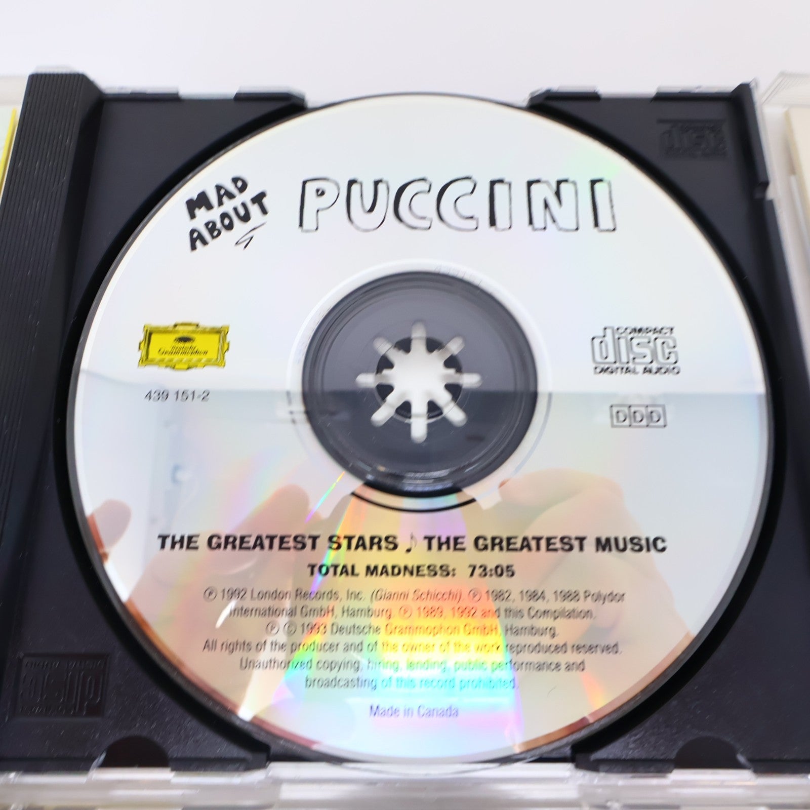Giacomo Puccini 7 CDs Lot La Bohème/Tosca/Madama Butterfly Opera Classical