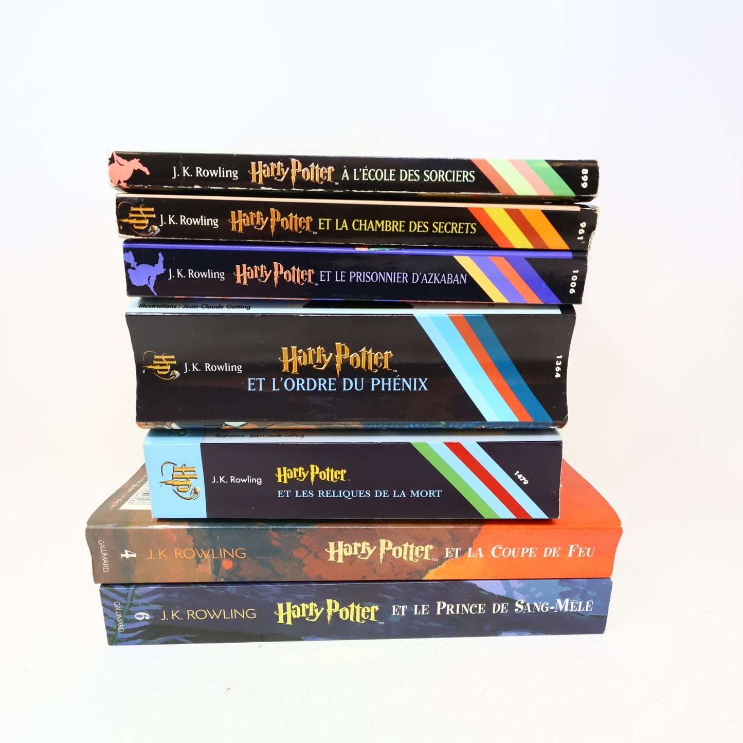 Harry Potter #1-7 Folio Junior Lot 7 Livres J.K. Rowling Gallimard Complète PB