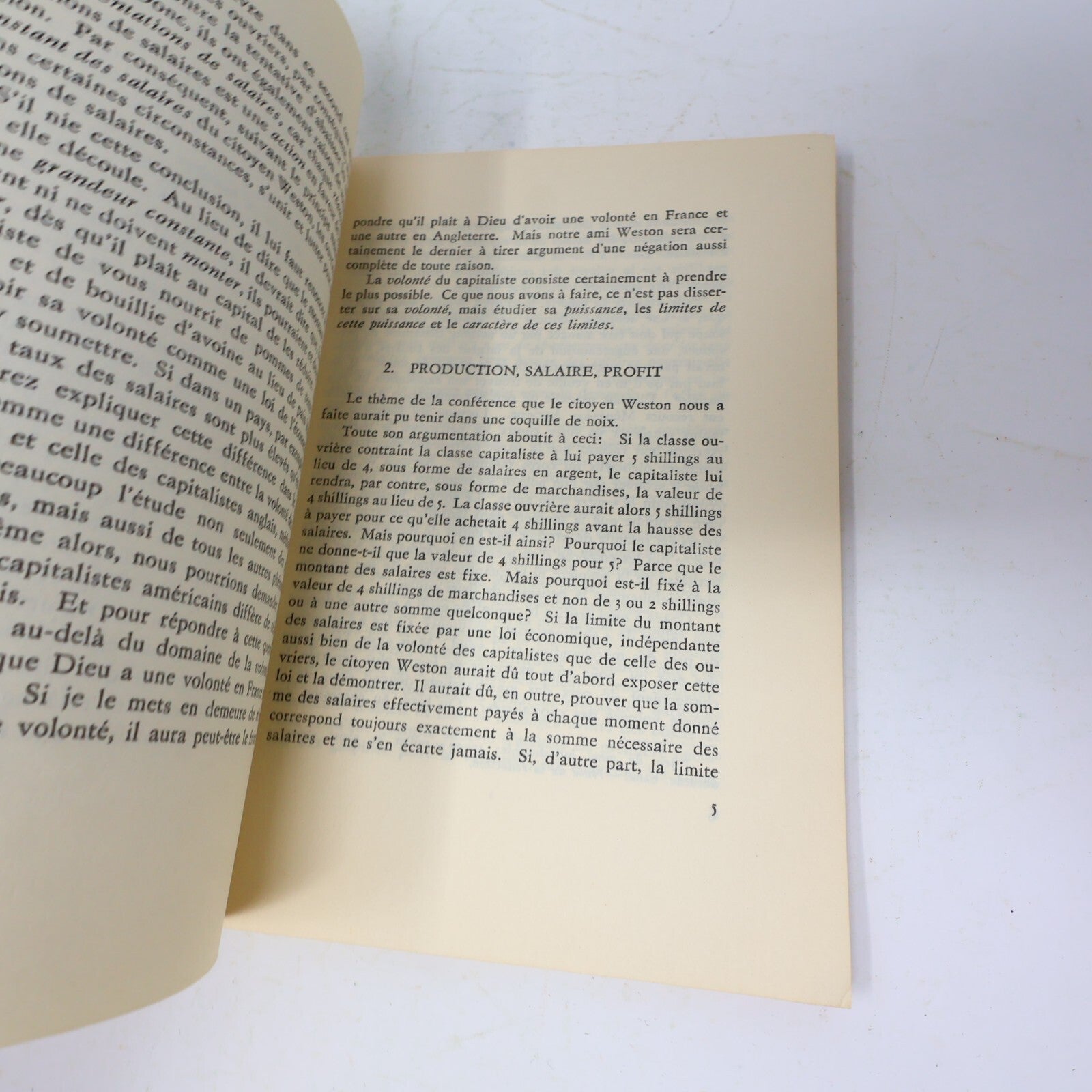 1975 Salaire Prix et Profit Karl Marx Éditions en Langues Étrangères Pékin Livre