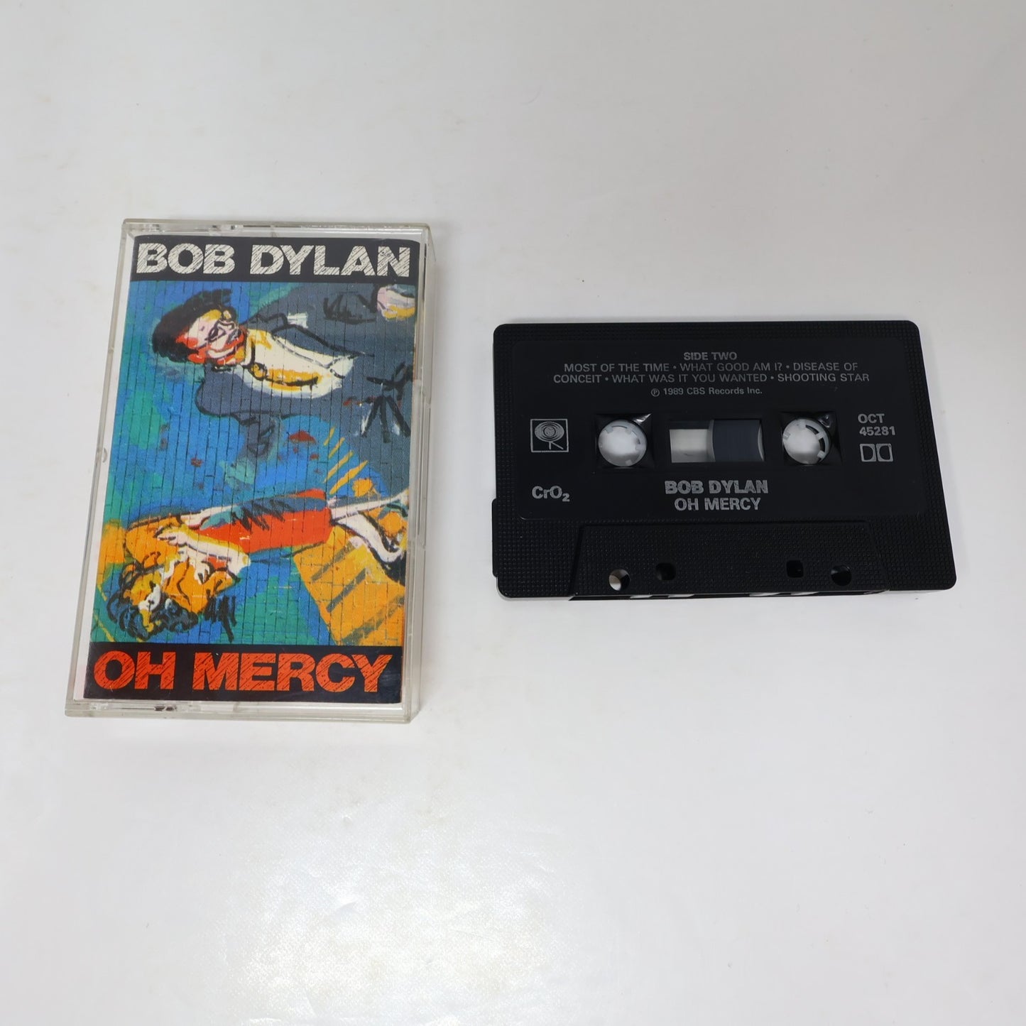 Bob Dylan 2 Cassettes Lot Under The Red Sky/Oh Mercy Columbia Born In Time/2 X 2