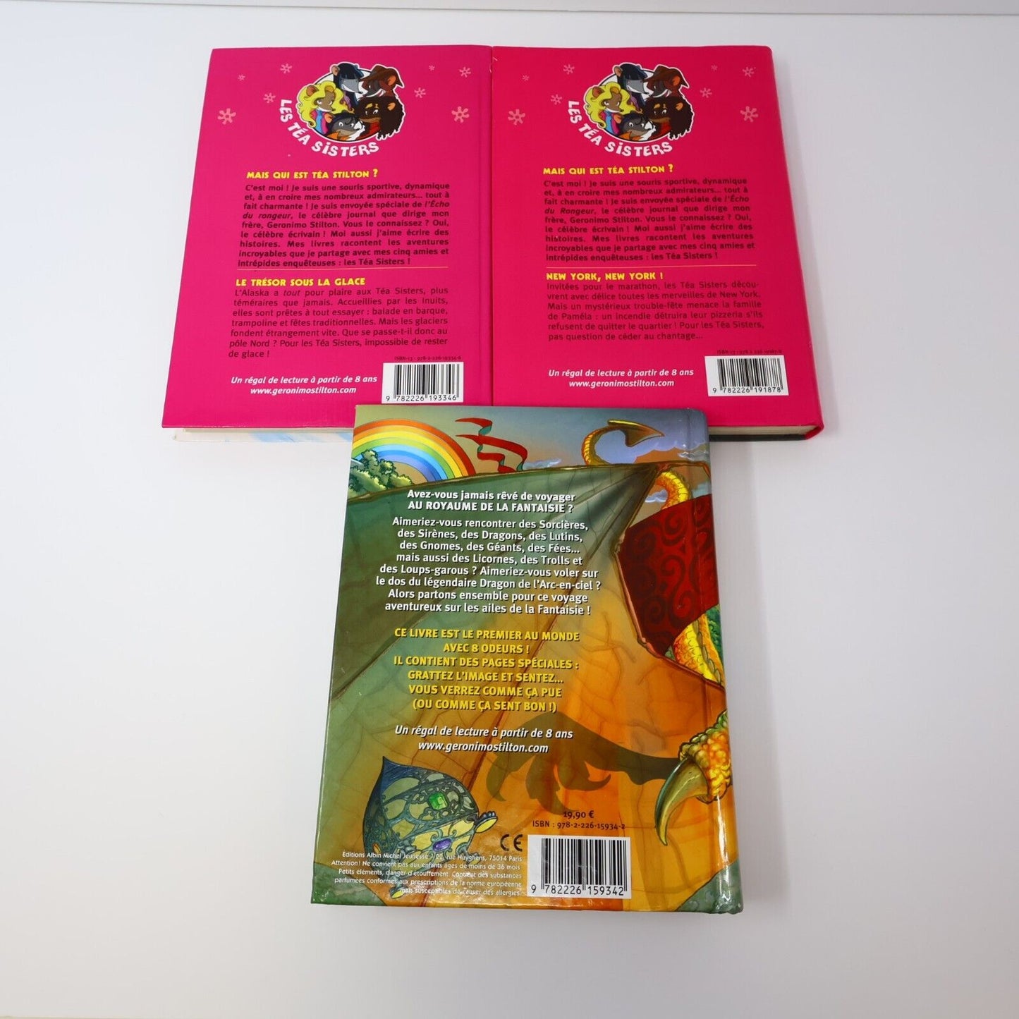 Lot 8 Livres Geronimo/Téa Stilton Stilton Jeunes Enfants Albin Michel Français