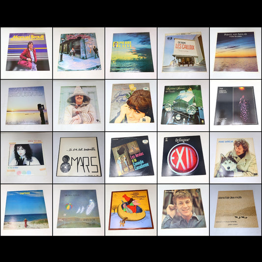 Pop Québécois 1960-70-80s Lot 20 Disques LP Thibeault/Baillargeon/Brault/Toupin