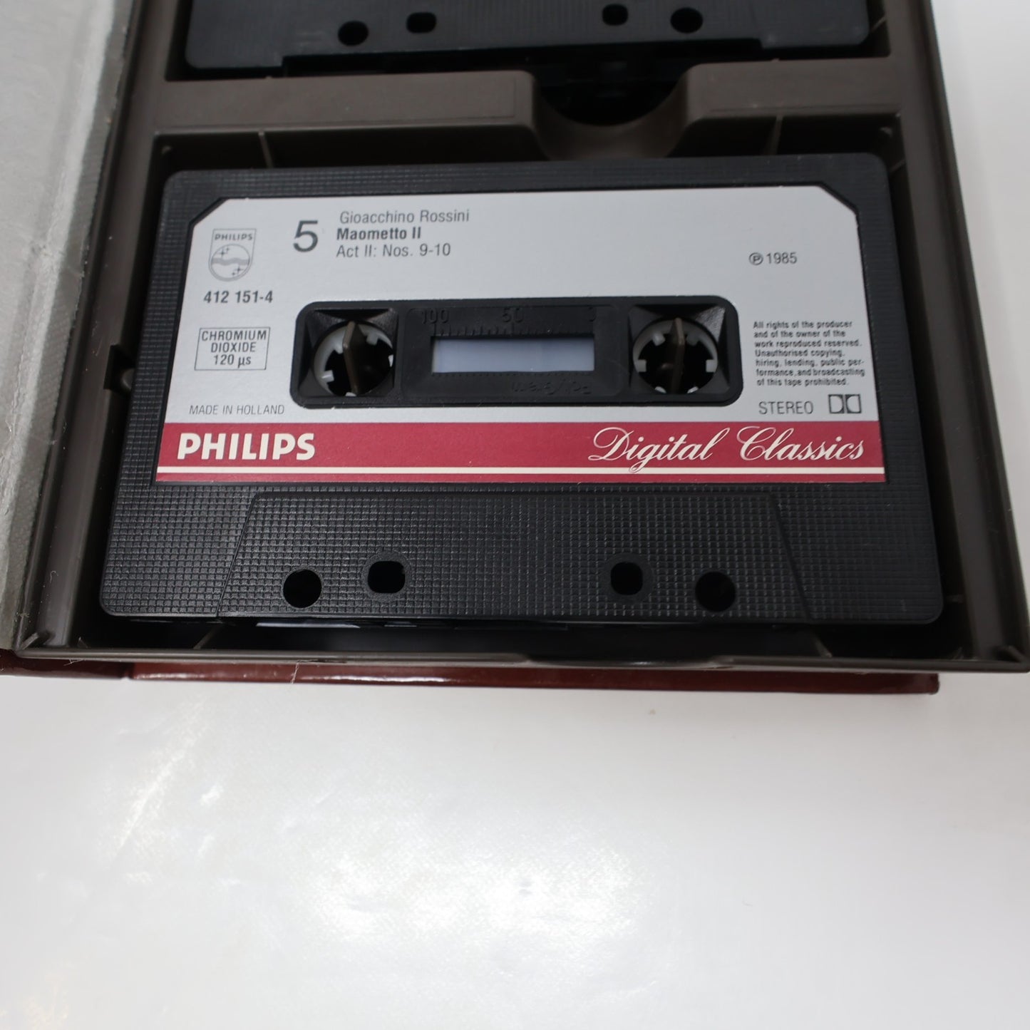 Rossini Maometto Secondo Cassette Box Claudio Scimone/Philharmonia/June Anderson