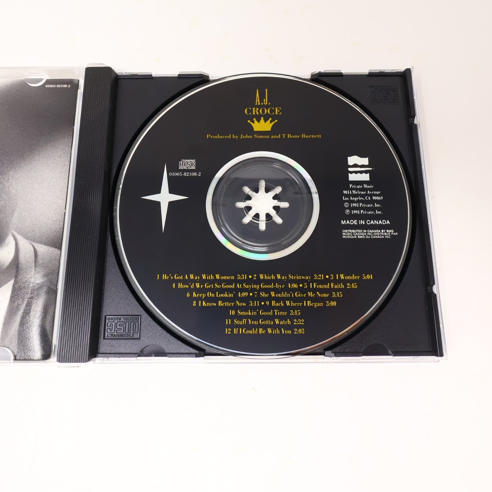 A.J. Croce CD Private Music 1993 Blues 01005-82108-2 90s