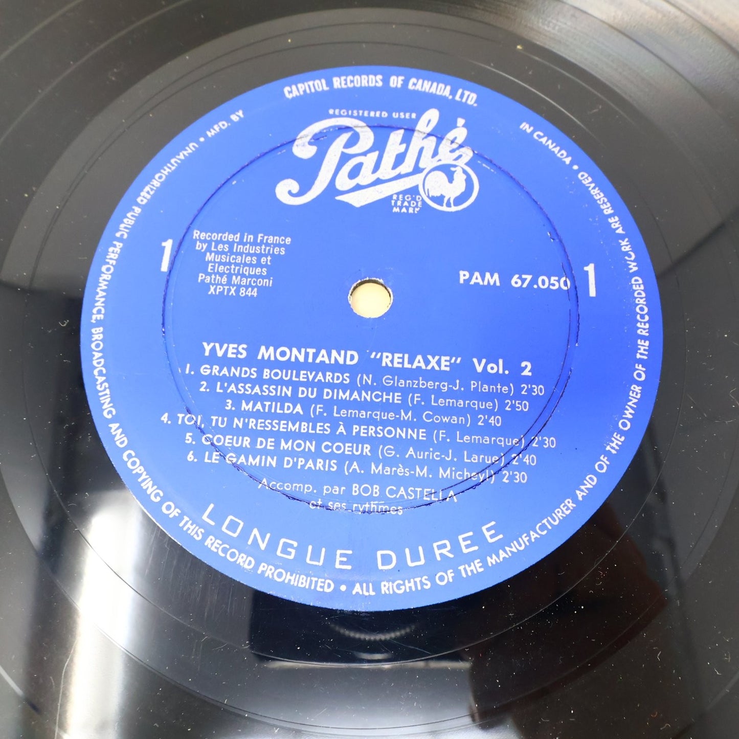 Yves Montand Lot 3 Disques LP Relaxe Vol 2/Dansez Avec/D'Hier et D'Aujourd'Hui