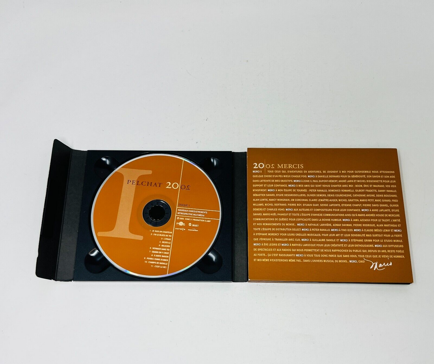 Pelchat 2002 par Mario Pelchat CD Select Testé Musique Chansons Québécois