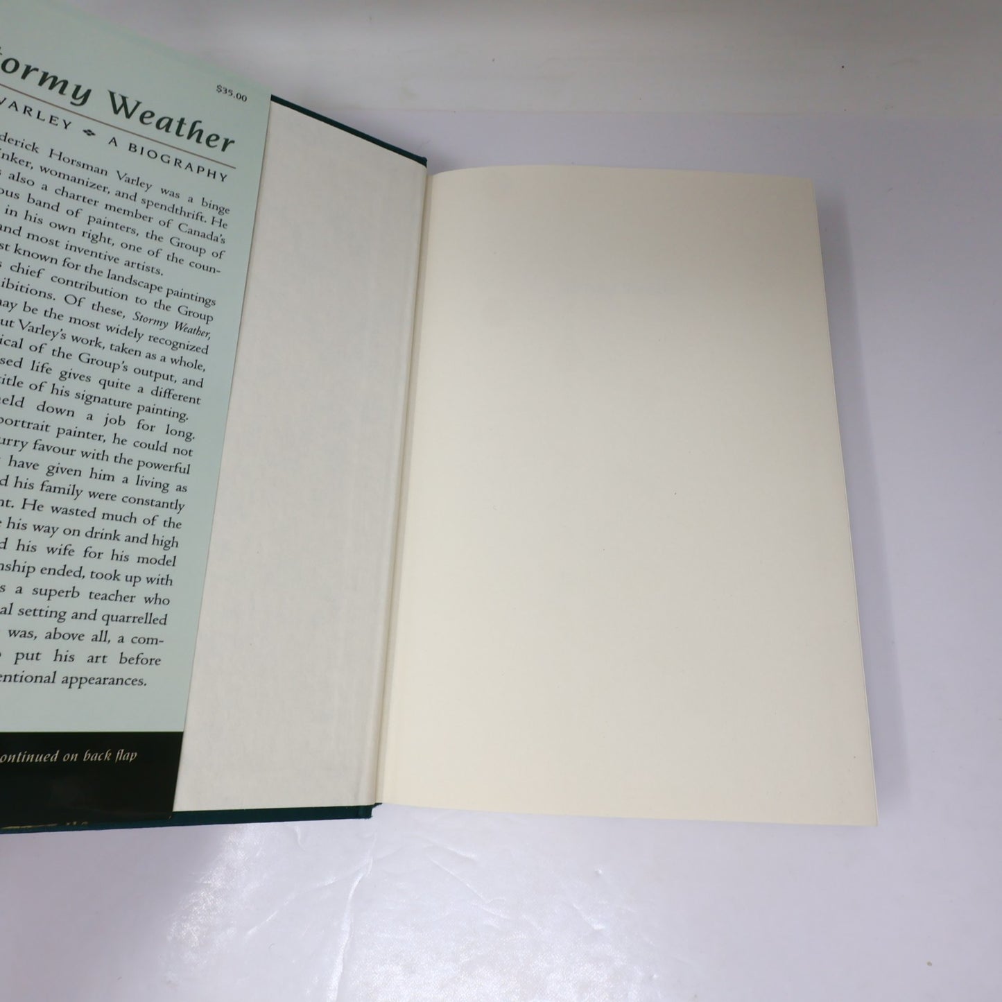 Stormy Weather F.H. Varley a Biography Maria Tippett Mcclelland & Stewart 1998