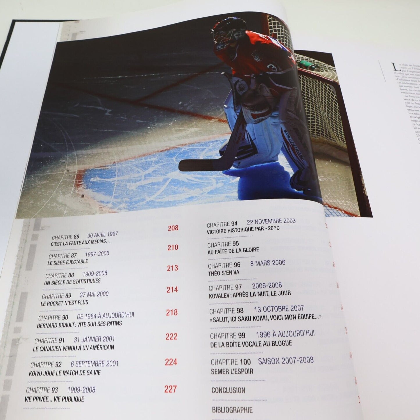 2001 Le Canadien un Siècle de Hockey à la Presse André Duchesne Montréal Livre