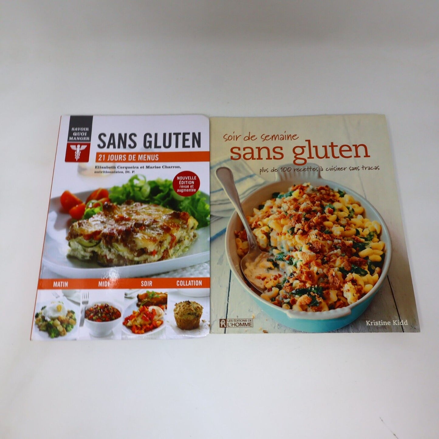 Sans Gluten Lot 4 Livres Cuisine Santé Soir de Semaine 21 Jours Menus Recettes