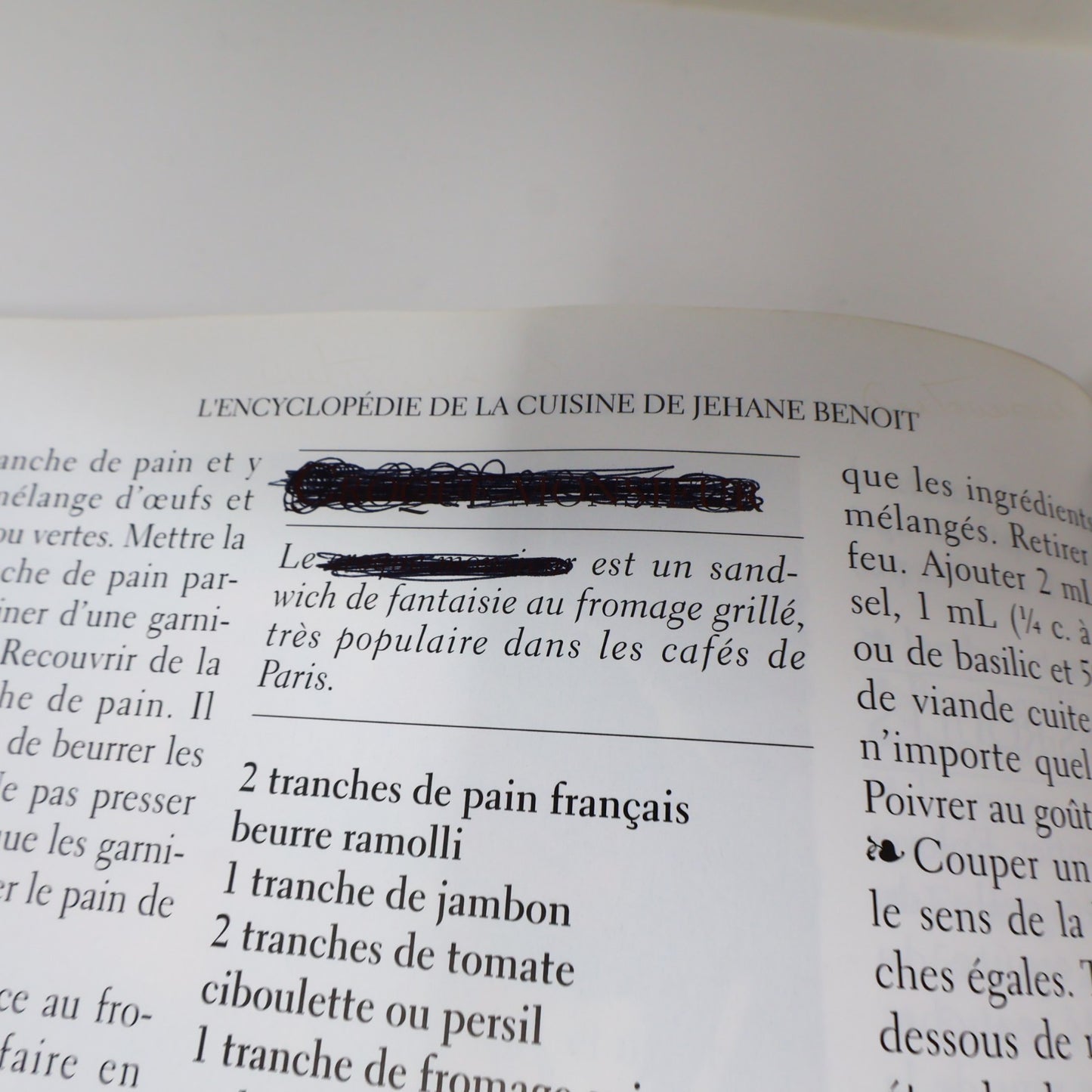 L'Encyclopédie de la Cuisine de Jehane Benoit Mirabel 1991 HC Français French