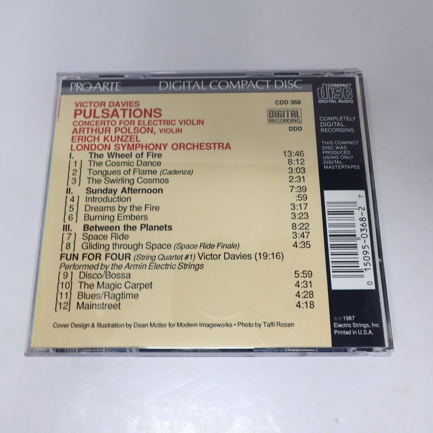 Victor Davies Pulsations CD Erich Kunzel London Symphony Orchestra Fanfare 1987