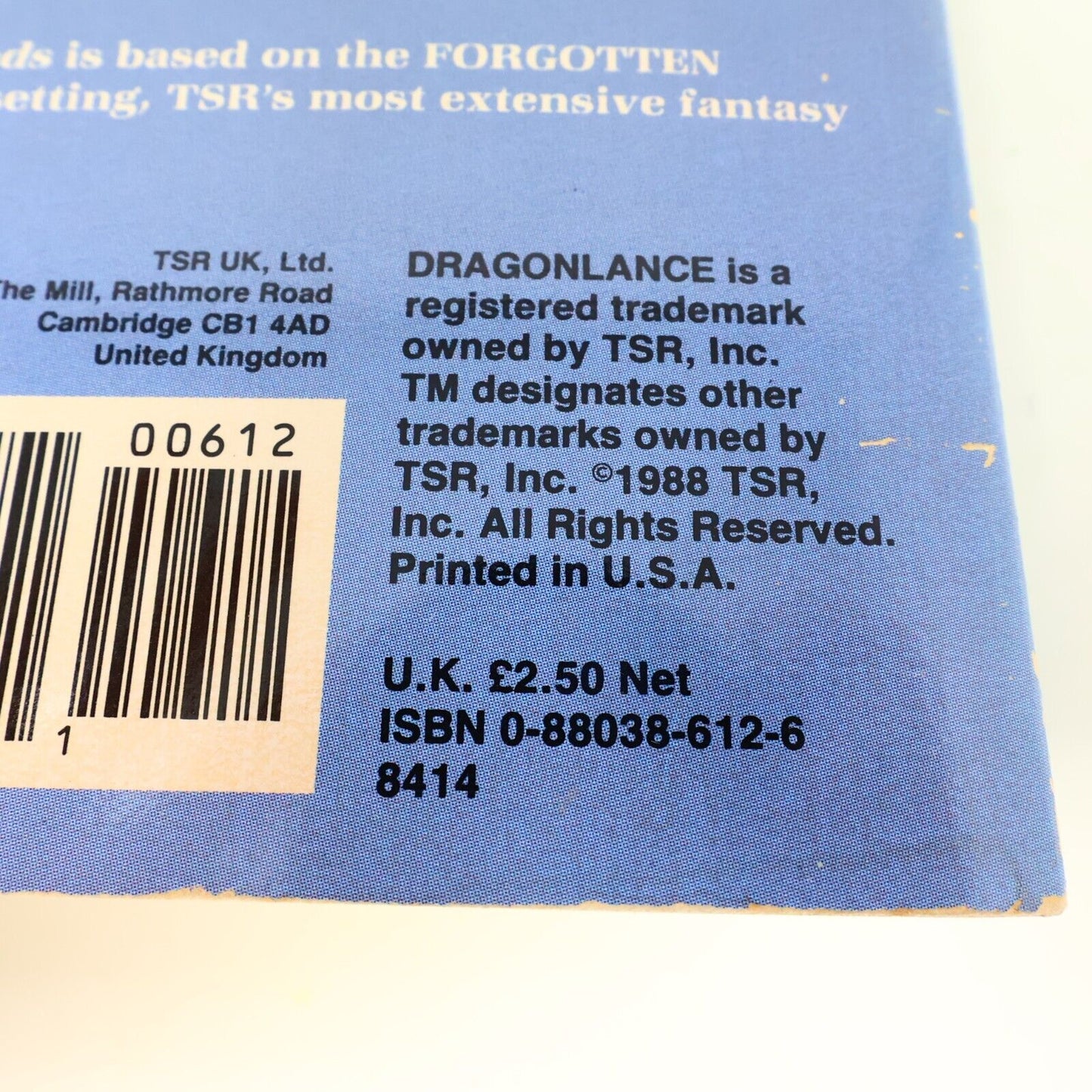 1988 Forgotten Realms Azure Bonds by Jeff Grubb Kate Novak TSR Fantasy 1st Print