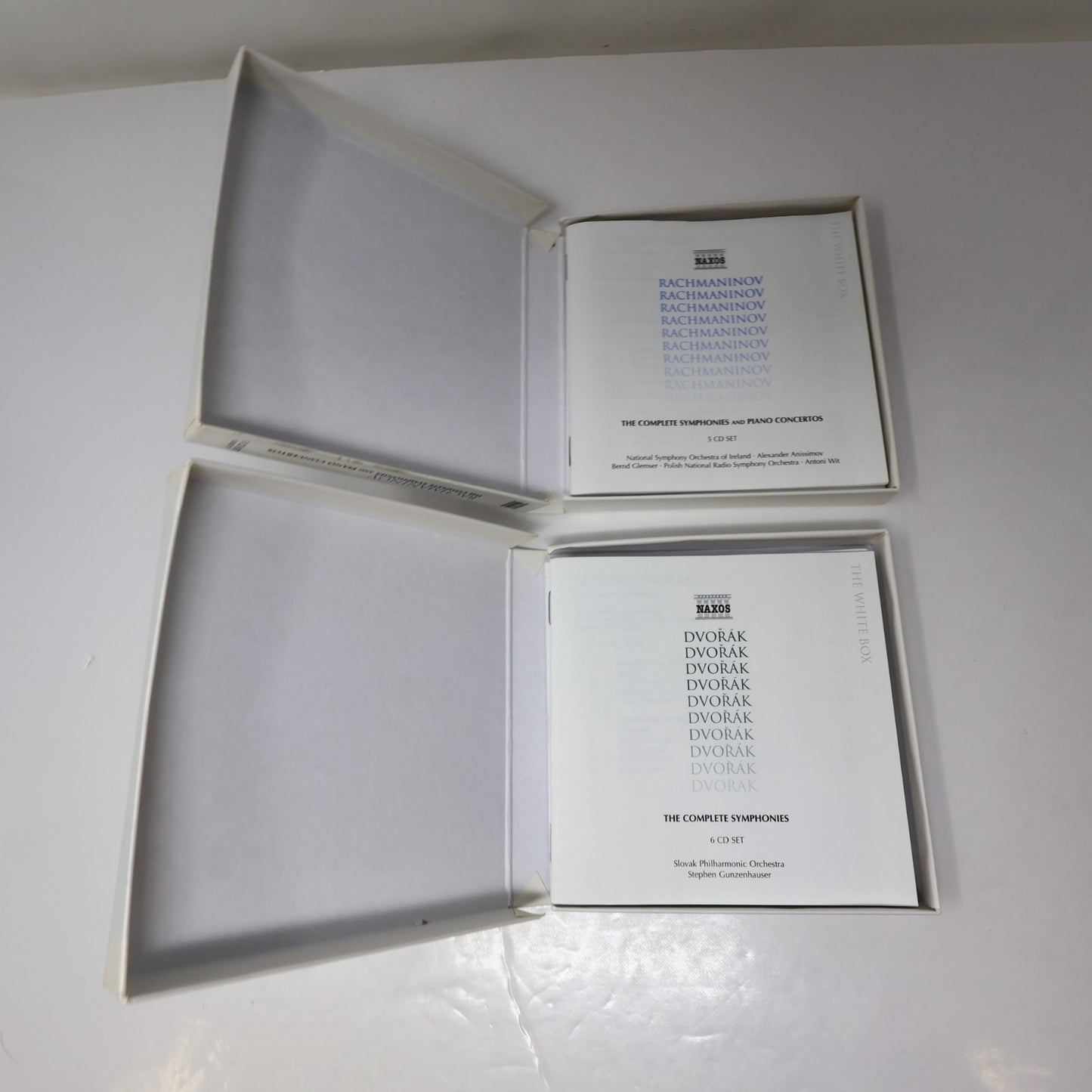 Naxos The Complete Symphonies 5 Box CD Lot Rachmaninov/Dvorak/Tchaikovsky/Arnold