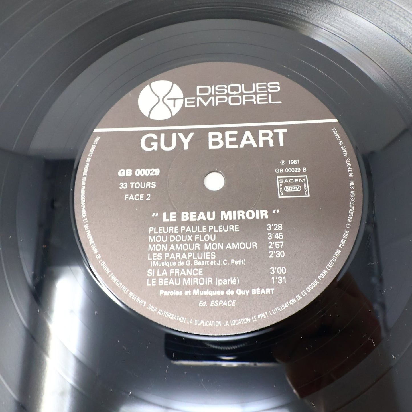 Guy Béart Lot 4 Disques Record Fenêtre/Espérance Folle/Beau Miroir/Renaissances