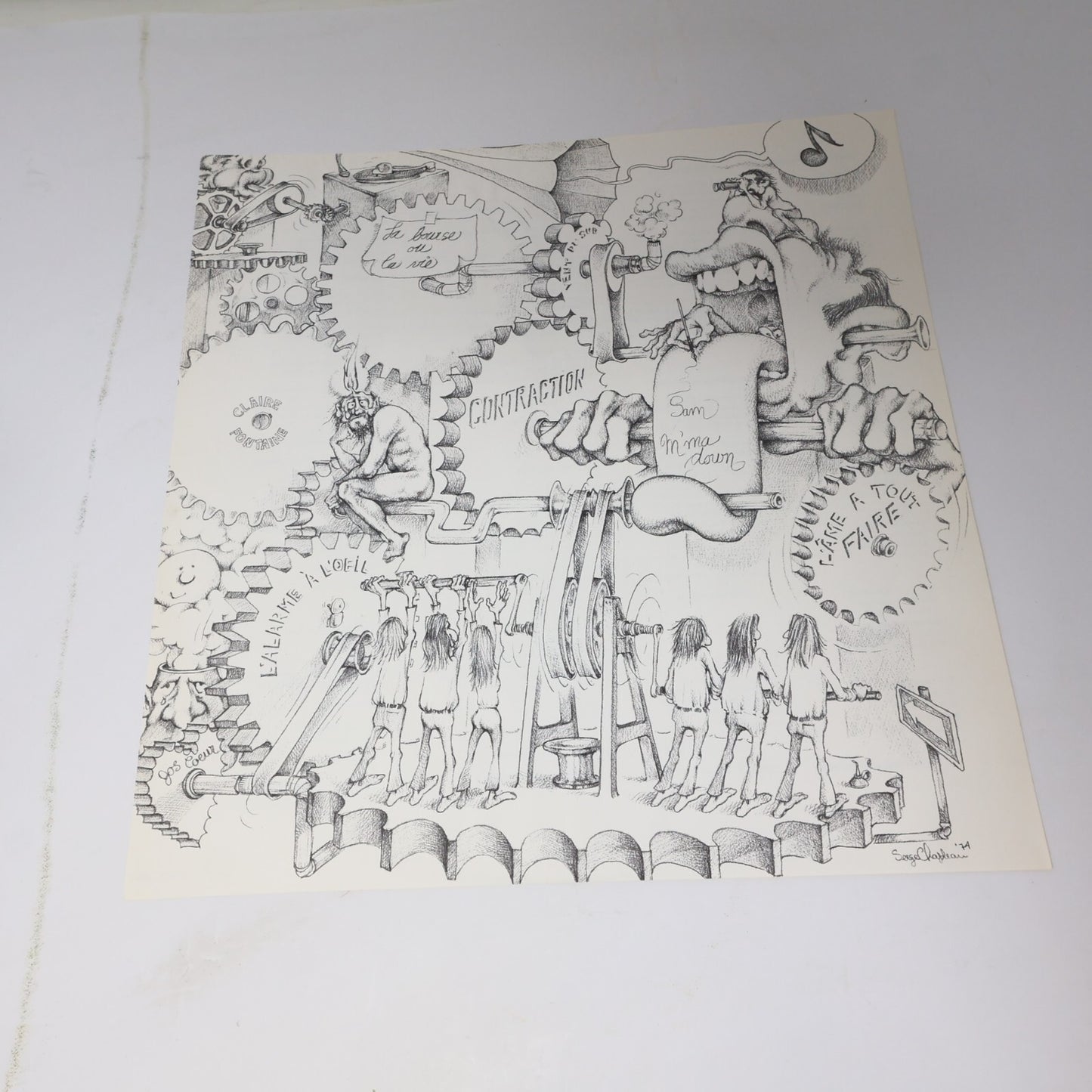 Contraction La Bourse Ou La Vie Disque LP 1974 Record Prog Rock Deram XDEF-106