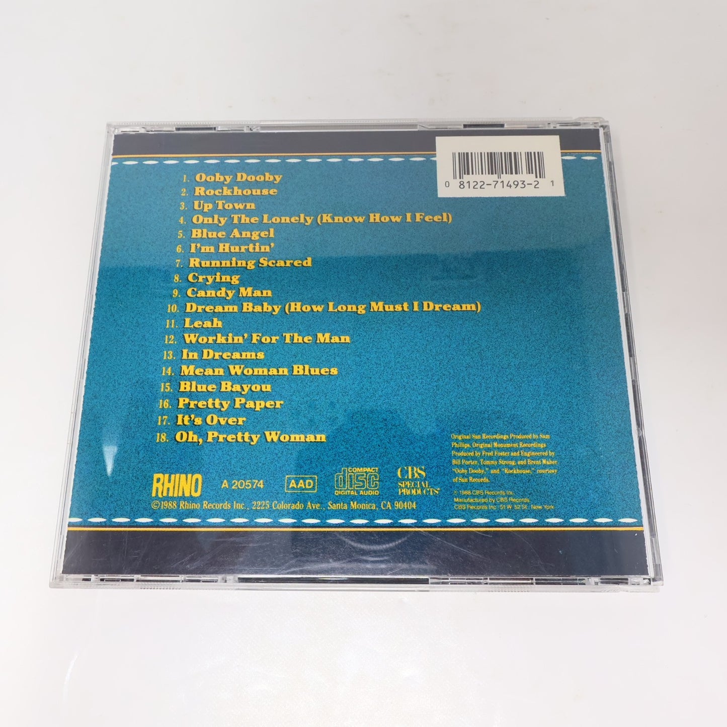 Roy Orbison 2 CDs Lot Black & White Night/For the Lonely 18 Greatest Hits Pop