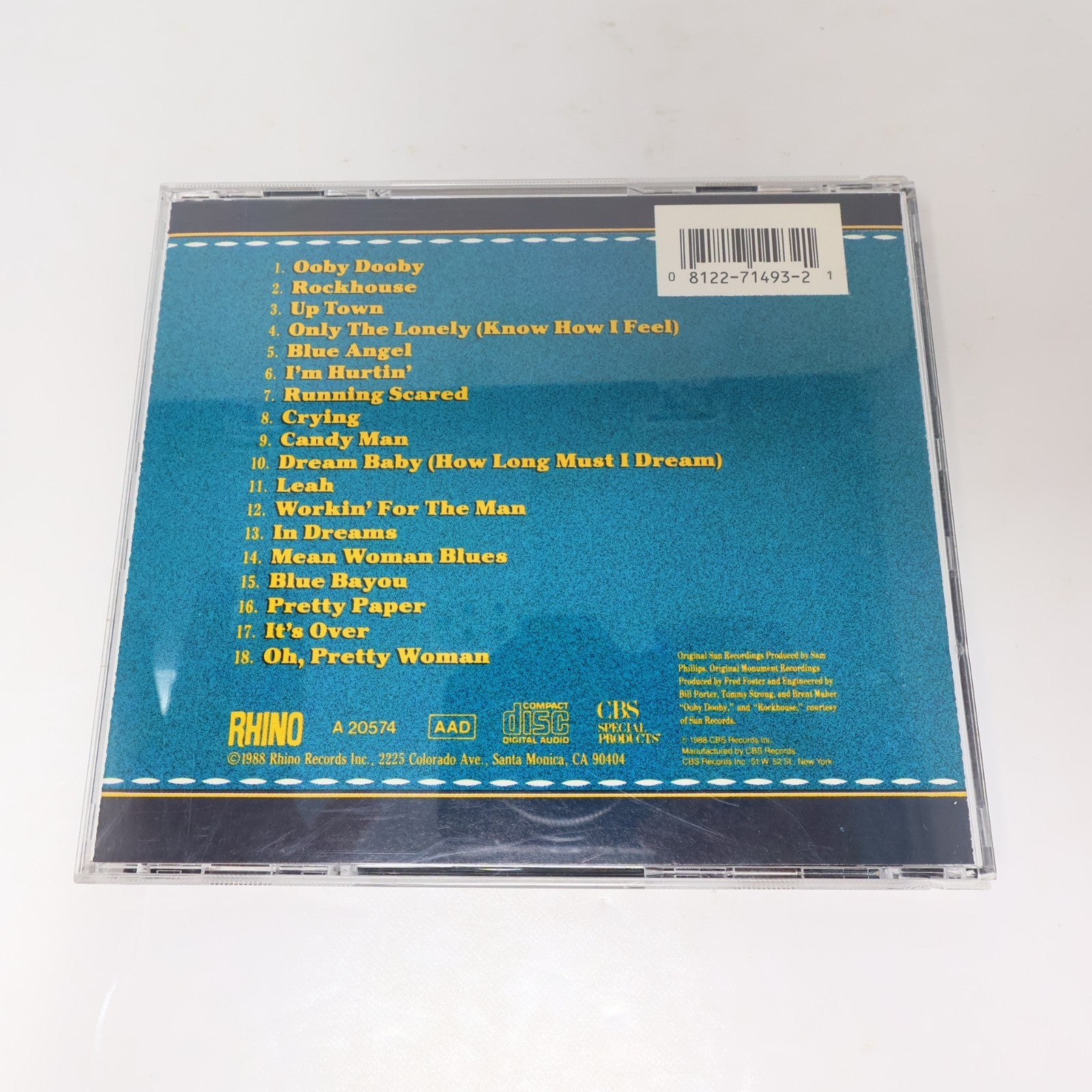 Roy Orbison 2 CDs Lot Black & White Night/For the Lonely 18 Greatest Hits Pop