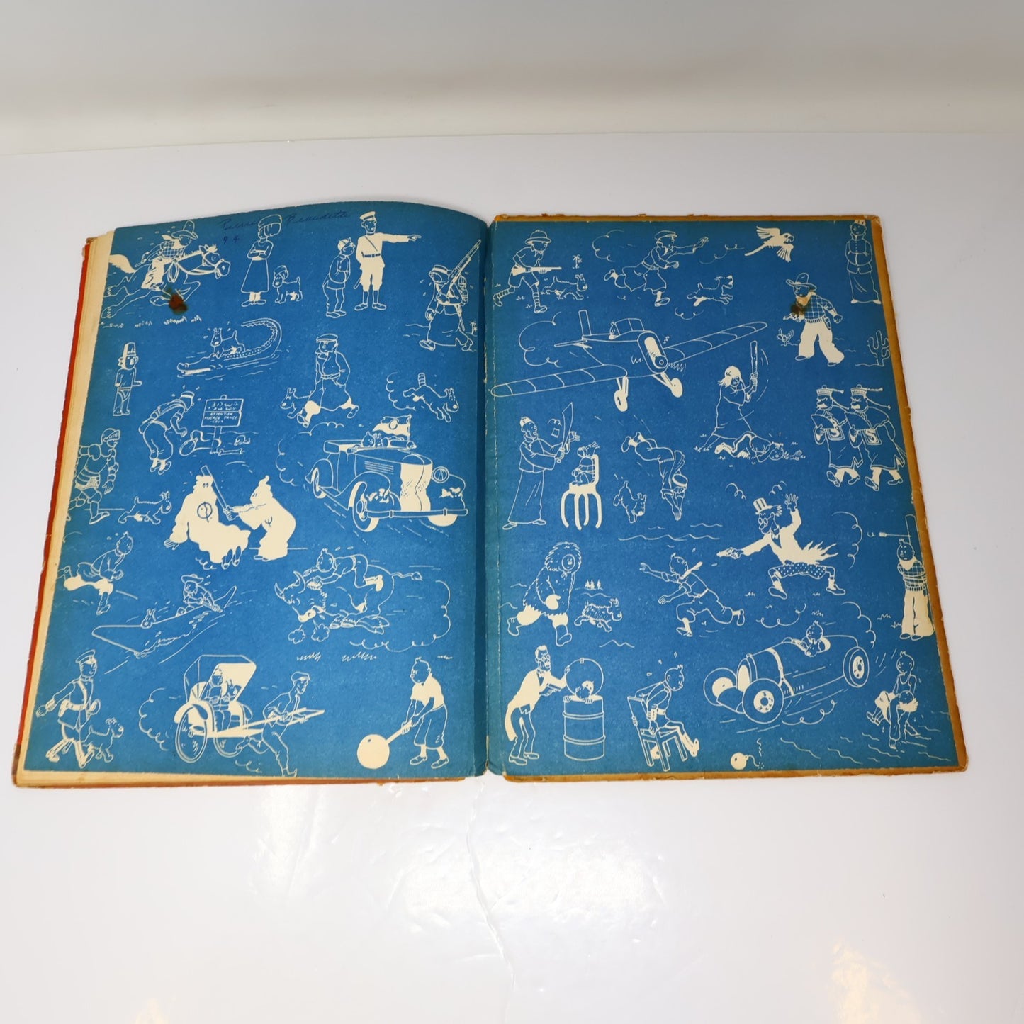 Tintin Le Lotus Bleu Hergé Casterman 1951 B5 Bande Dessinée Français/French HC