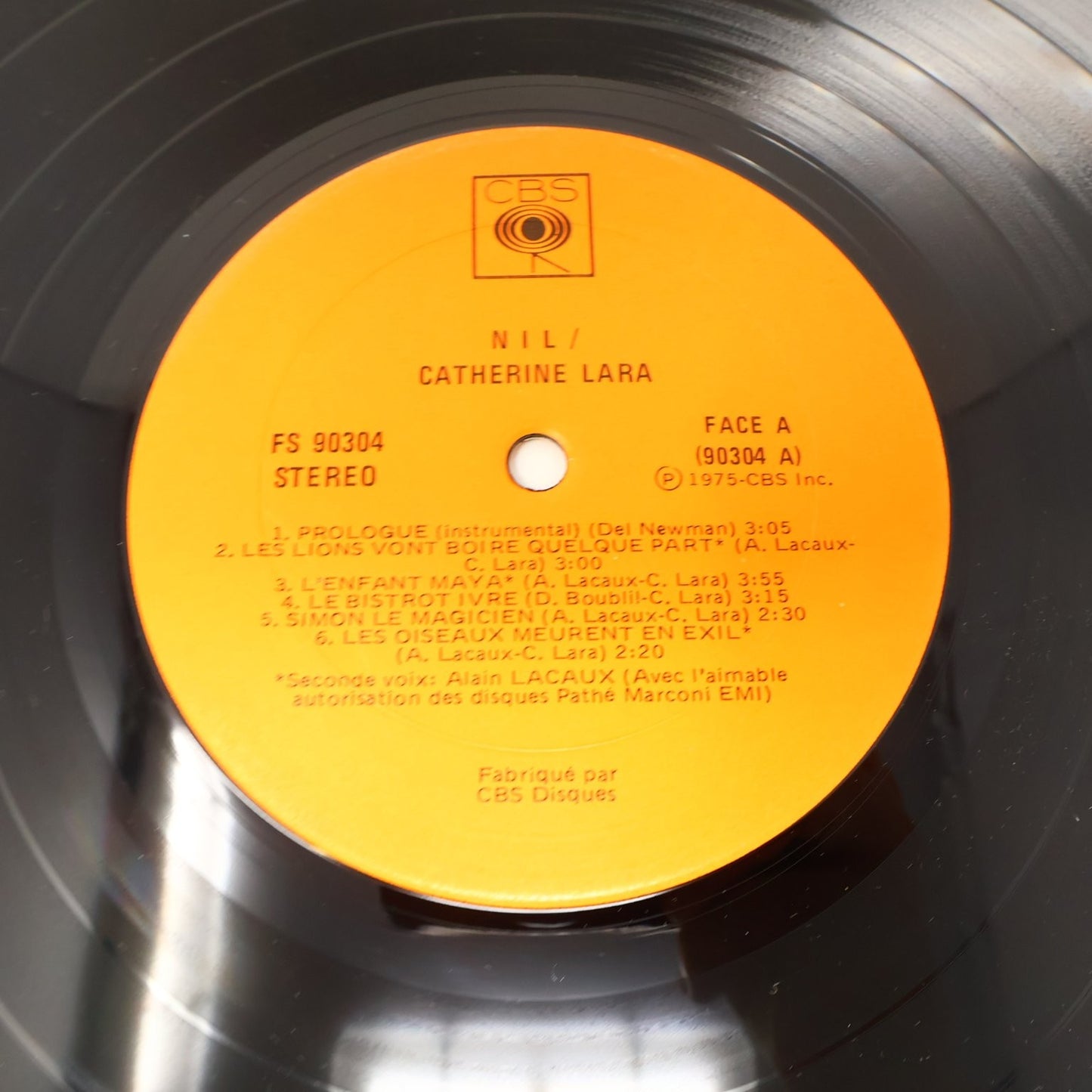 Catherine Lara Lot 3 Disques Nil/Coup D'feel/Éponyme LP 1972-1979 CBS 33RPM