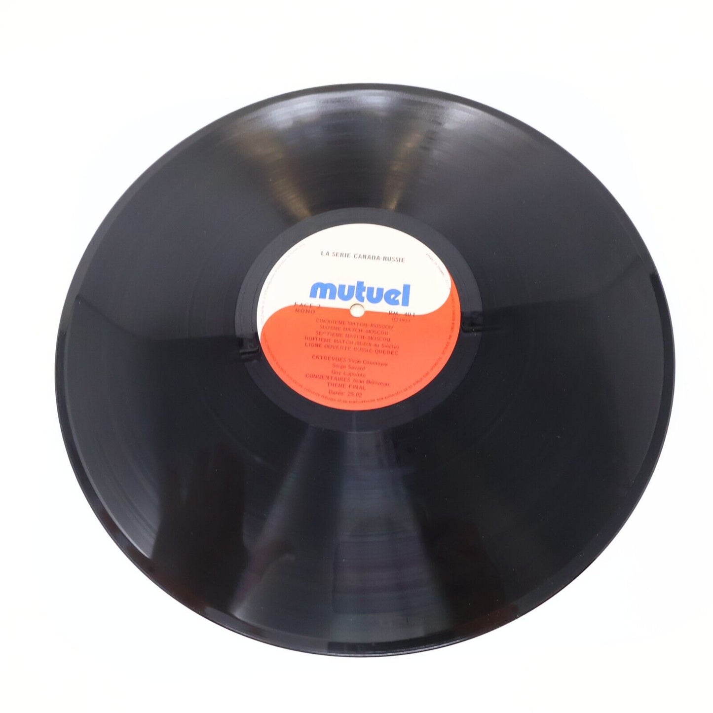 La Série Canada Russie Disque LP Hockey Série du Siècle Français 1973 RM 401