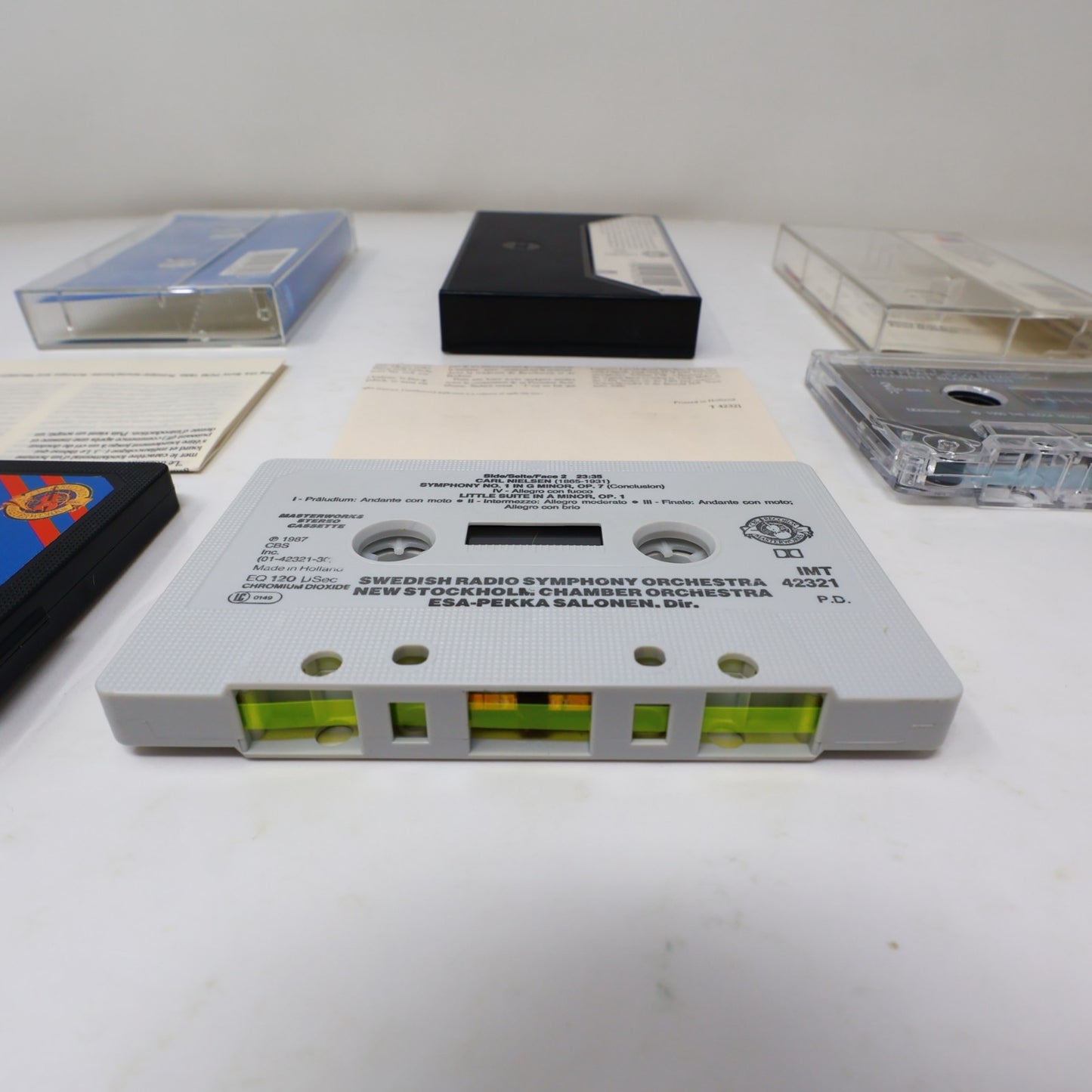 Carl Nielsen 3 Cassettes Lot Symphonies #1-3 Esa-Pekka Salonen/Herbert Blomstedt