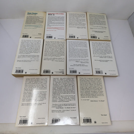 Crime et Mystère Policier Thriller Lot 11 Livres Pocket Coben/Camilleri Français