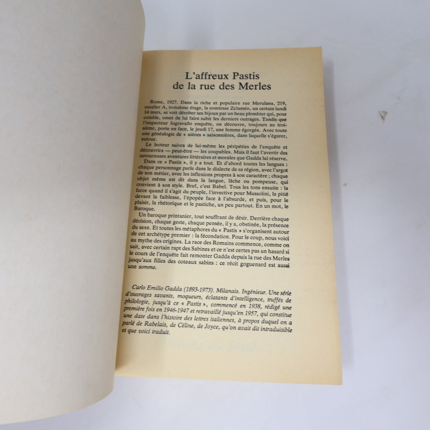 Points Lot 33 Livres Seuil Gadda/Jelloun/Tsírkas/Kadare/Sábato/Bernard/Nothomb