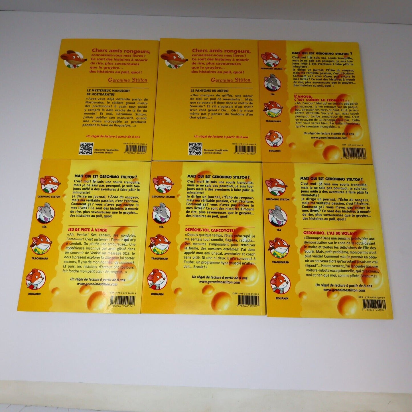 Lot 12 Livres Geronimo Stilton Albin Michel Français French Enfants Paperback PB