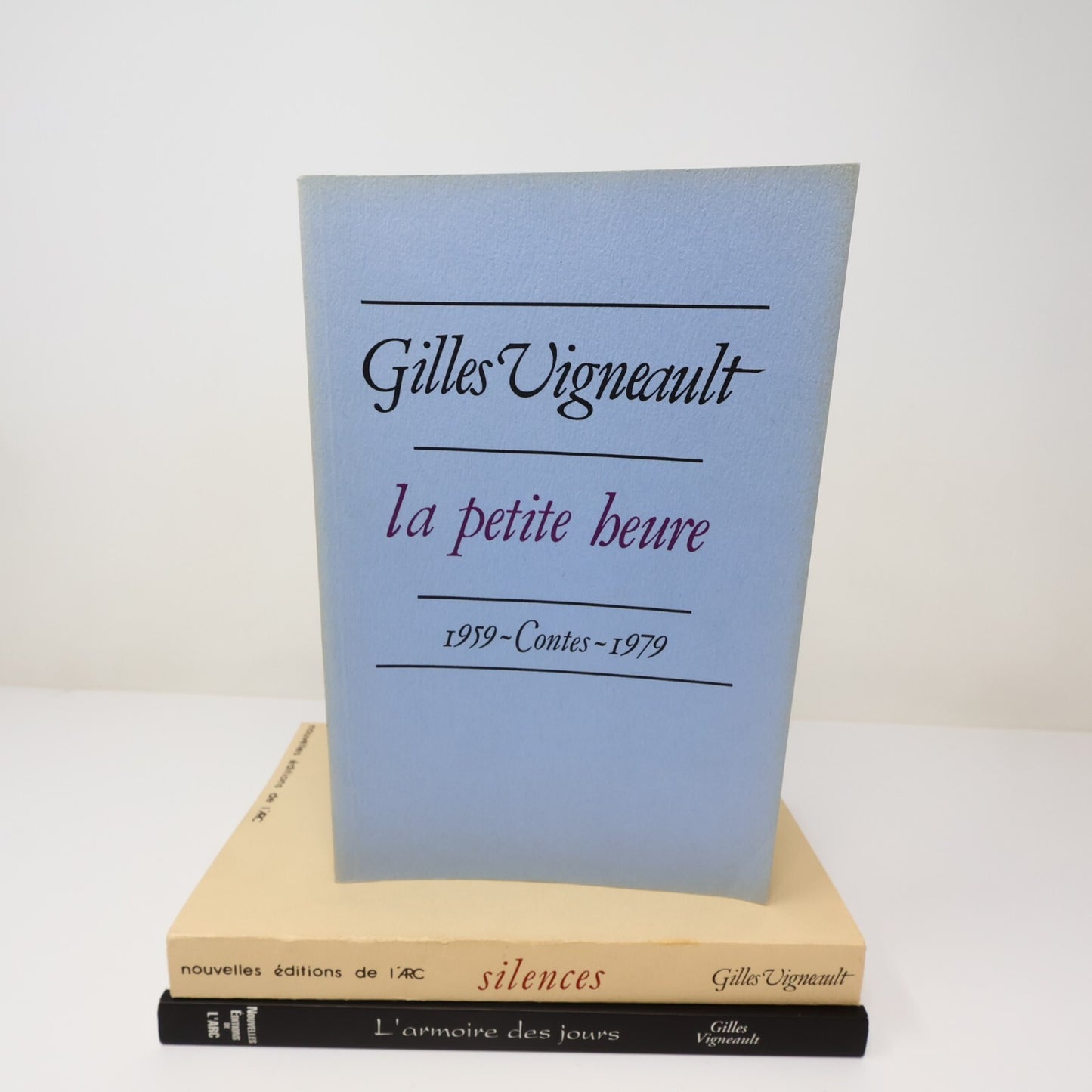Gilles Vigneault Lot 3 Livres La Petite Heure/Silences/L'Armoire des Jours PB