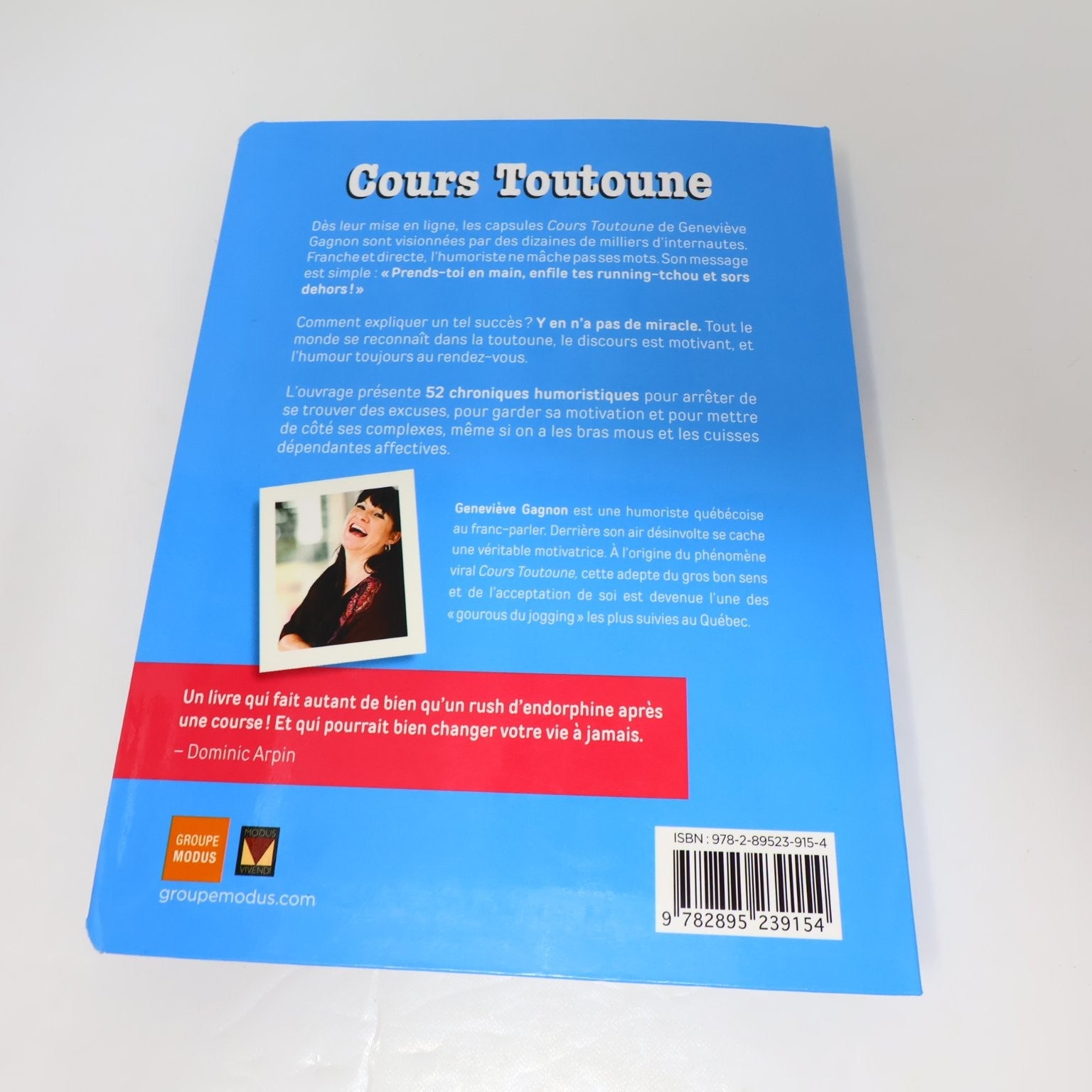 Cours Toutoune #1-2 Lot 2 Livres Geneviève Gagnon Motivation Humour Sport Modus