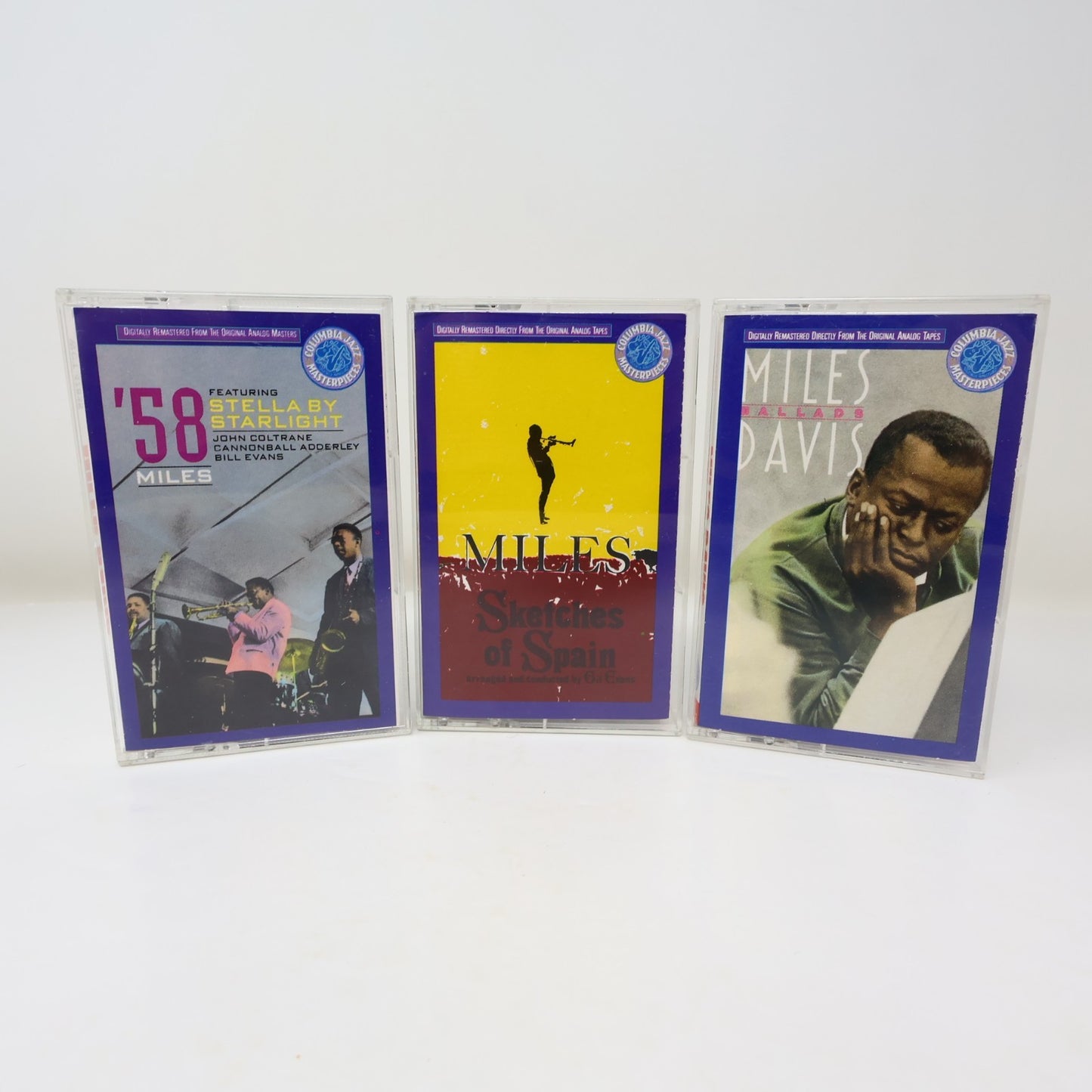 Miles Davis 3 Cassettes Lot Columbia Jazz Sketches Of Spain/Ballads/'58