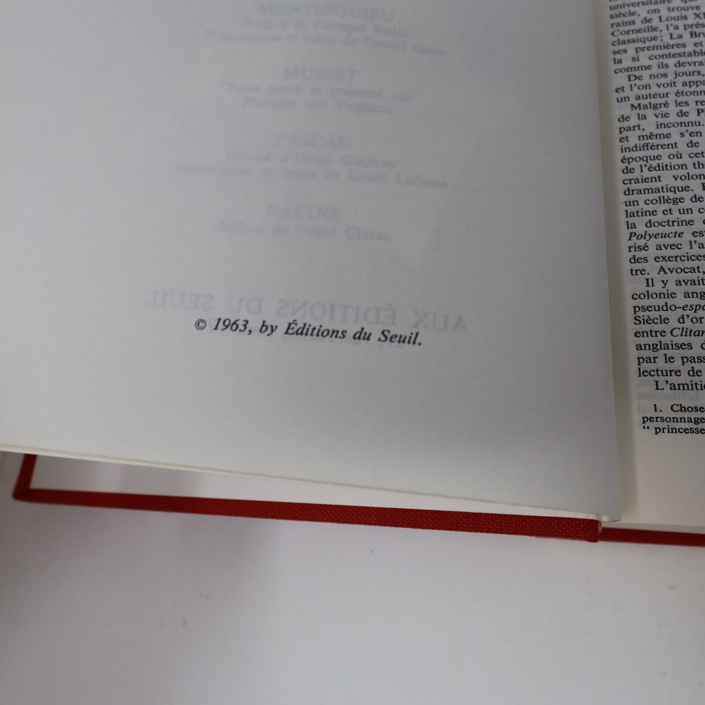 1964 L'Intégrale Corneille Oeuvres Complètes de Pierre Corneille Seuil Omnibus