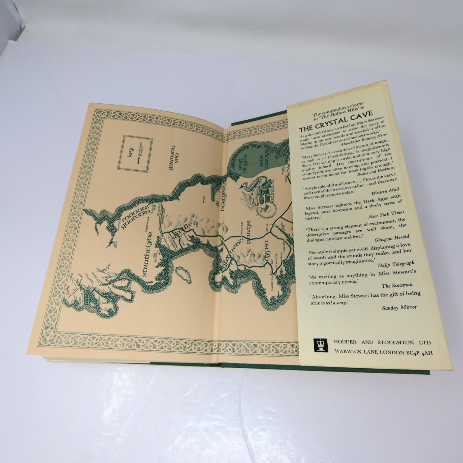 The Hollow Hills Mary Stewart 1973 UK Edition Arthurian Fiction Hodder Hardcover