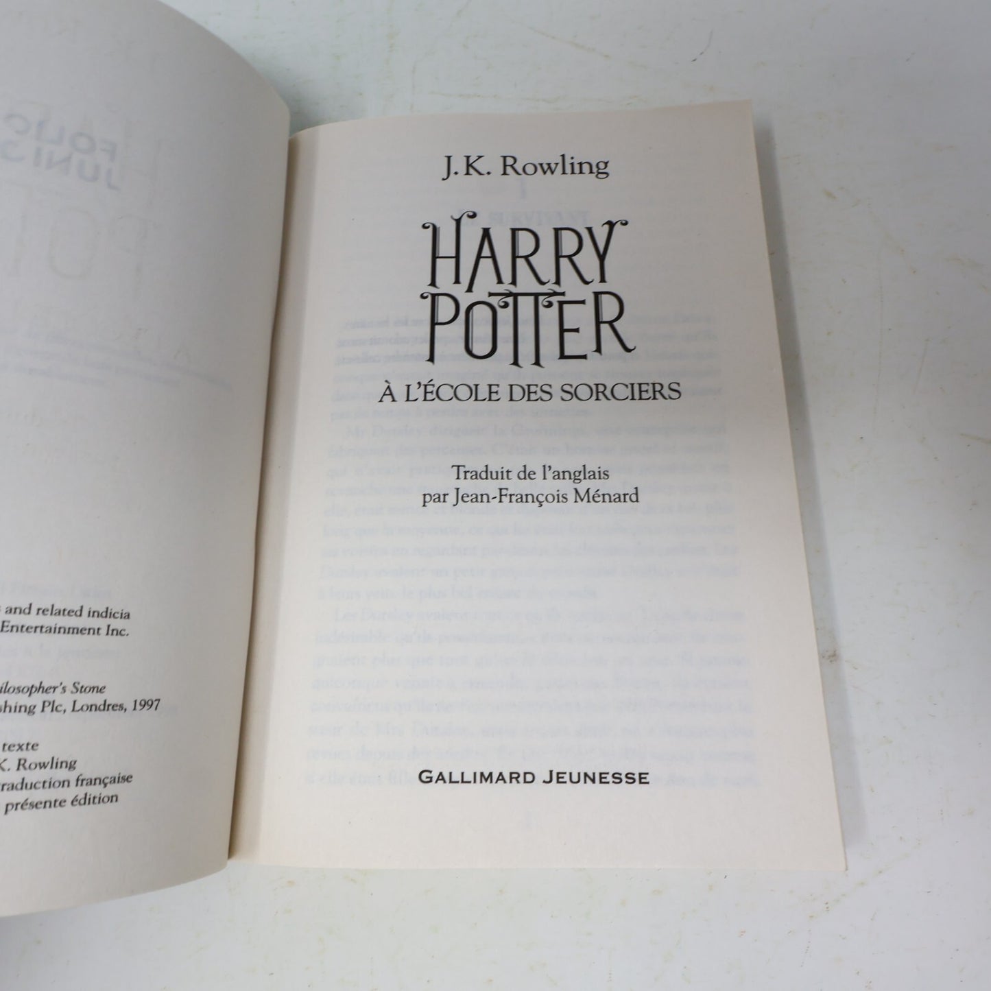 Harry Potter #1-7 Folio Junior Lot 7 Livres J. K. Rowling Gallimard Complète PB