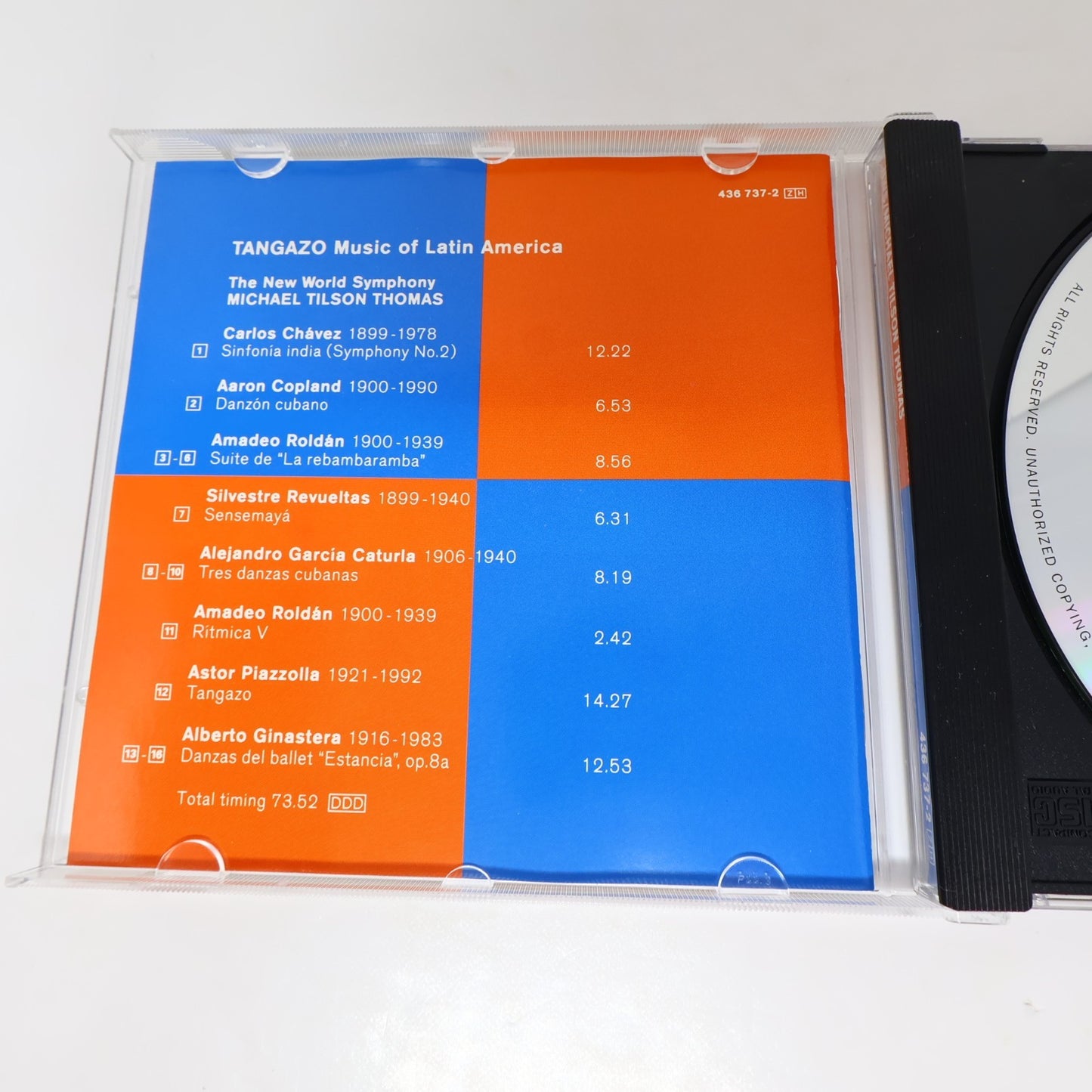 Tangazo Music Of Latin America CD Copland/Ginastera/Piazzolla/Roldán/Chávez