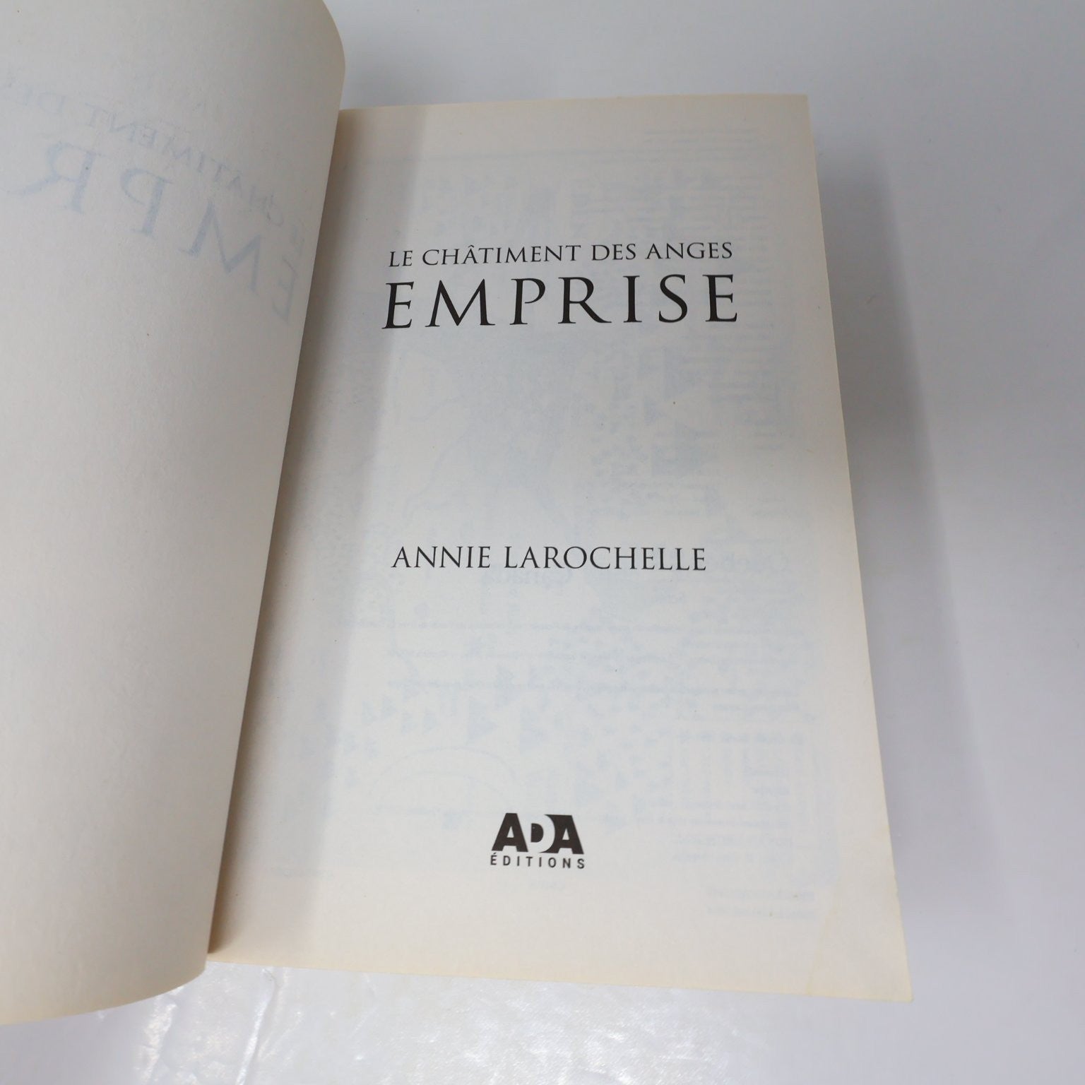 Emprise Le Châtiment des Anges Tome 1 L'Intégrale Annie Larochelle 2018 Français