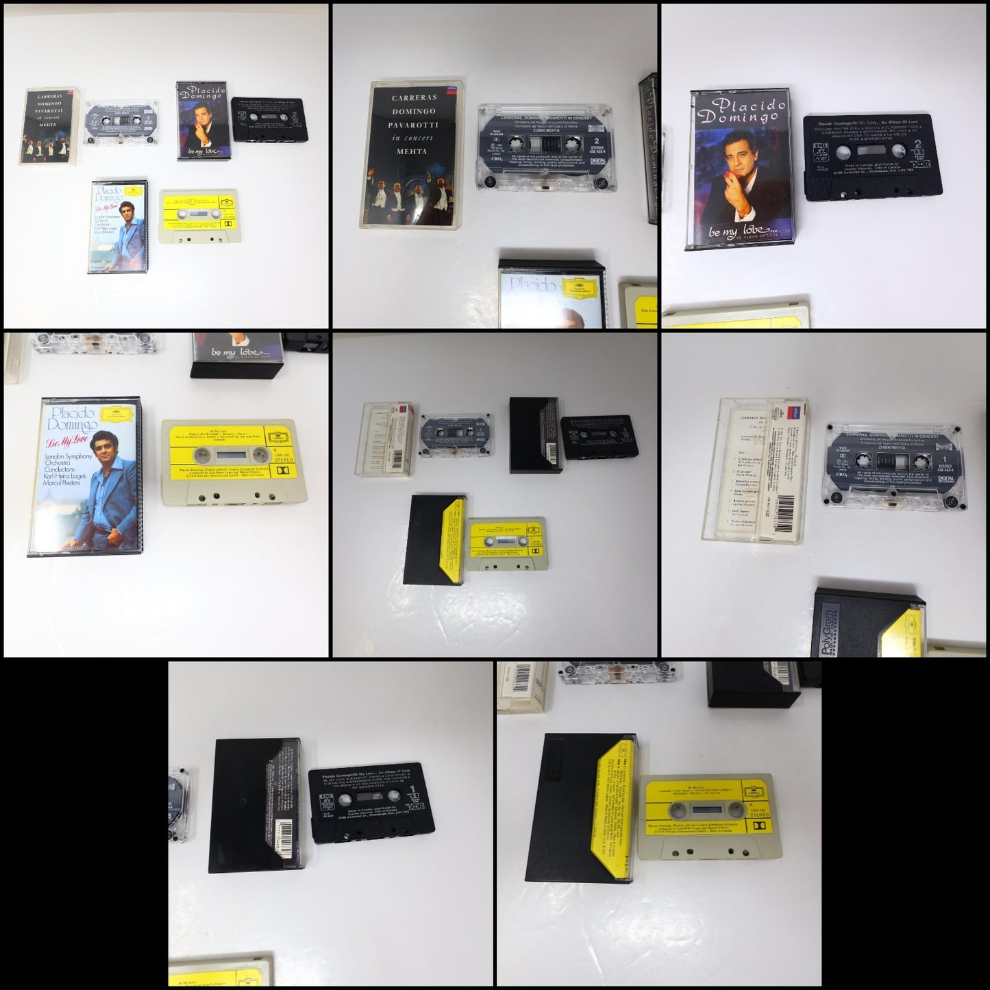 Placido Domingo 11 Cassettes Lot Arias/Save your Nights for Me/Unknown Puccini