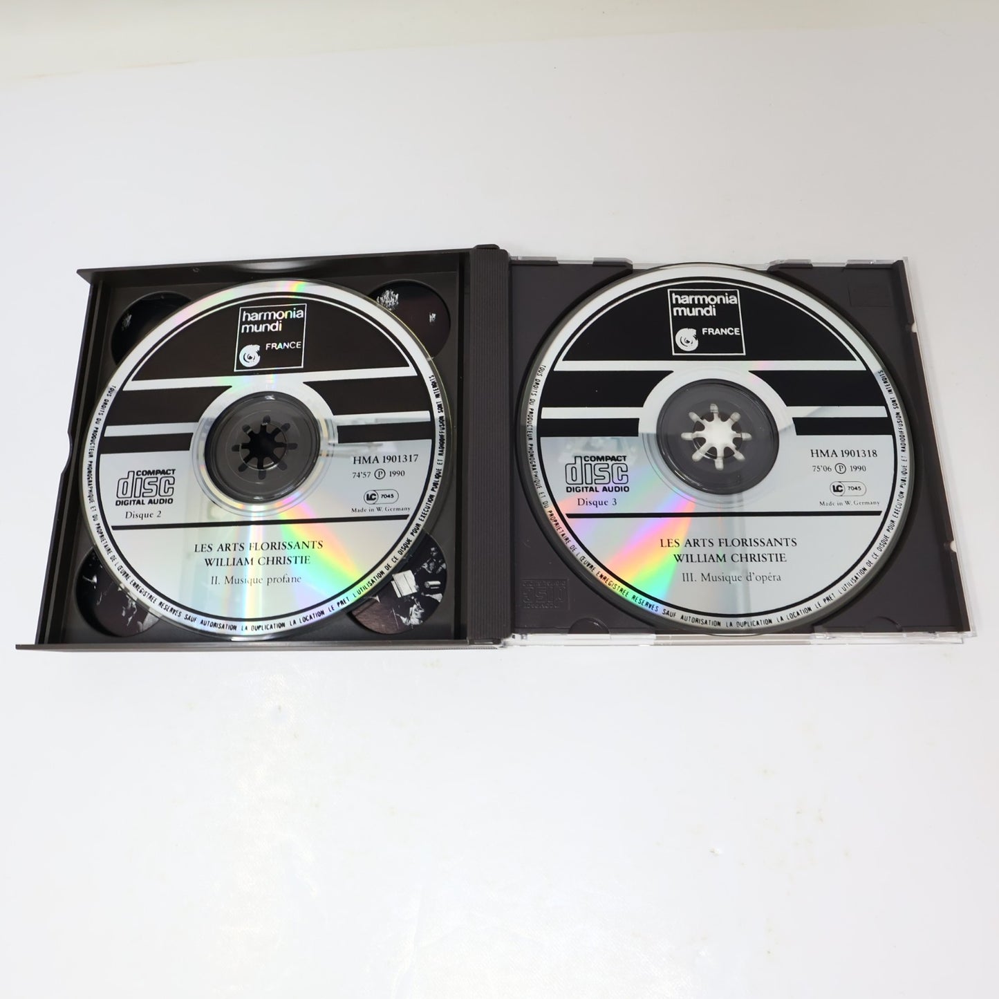 Les Arts Florissants 10 Years/10 Ans CD William Christie Opera Classical 1990