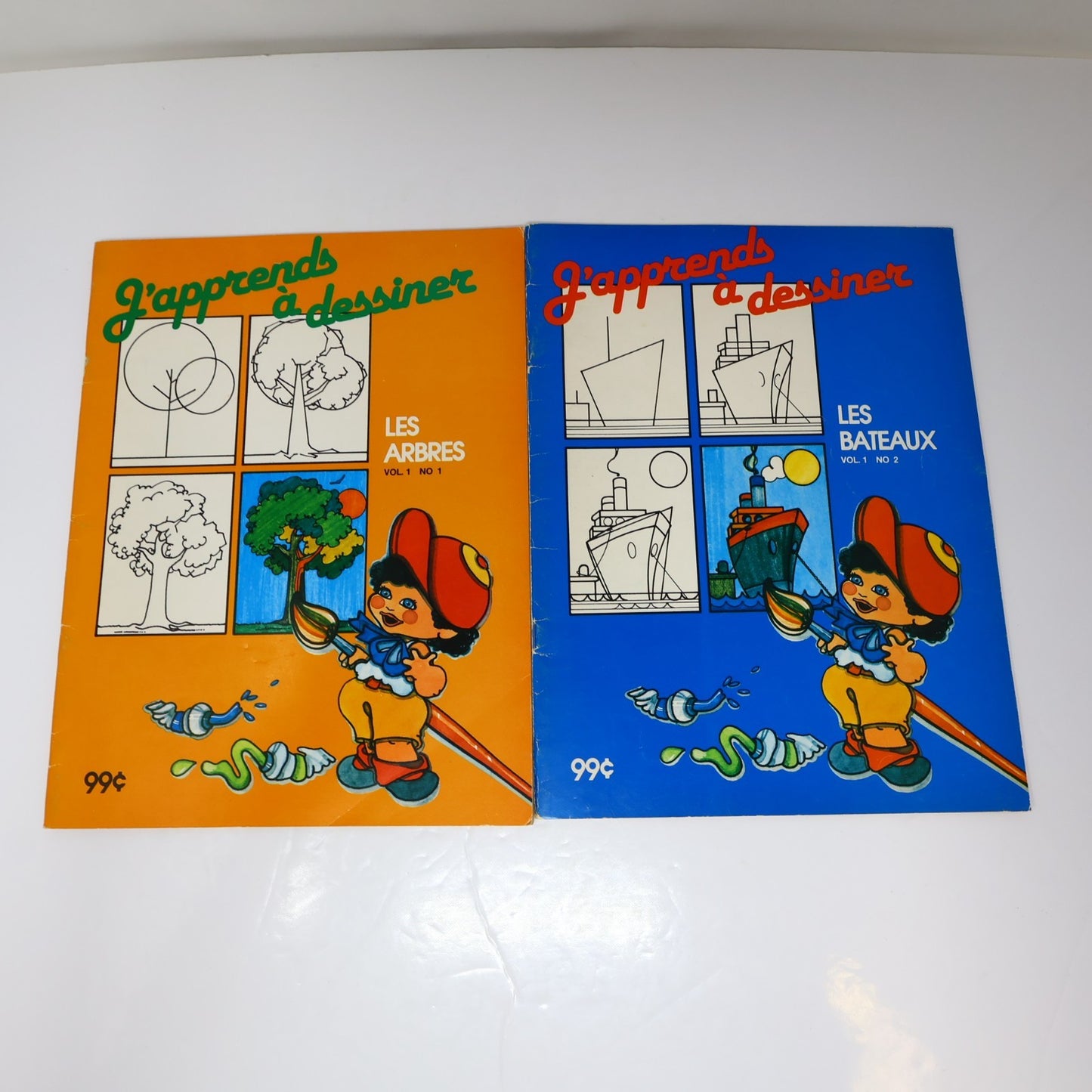 J'Apprends à Dessiner #1-10 Lot 10 Livres à Colorier Québec Agenda Complète 1984