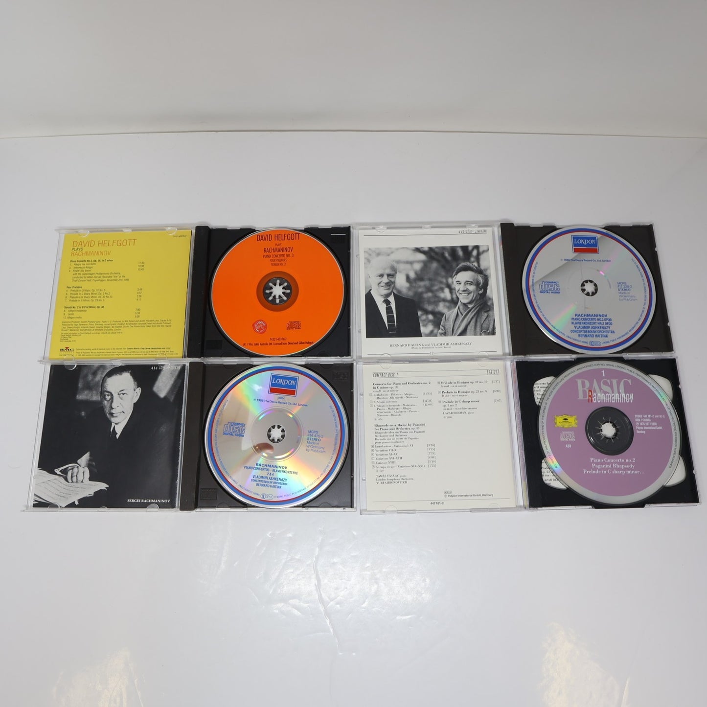 Rachmaninov 10 CD Lot Ashkenazy/John Browning/Helfgott/Haitink/Dutoit/Prévin