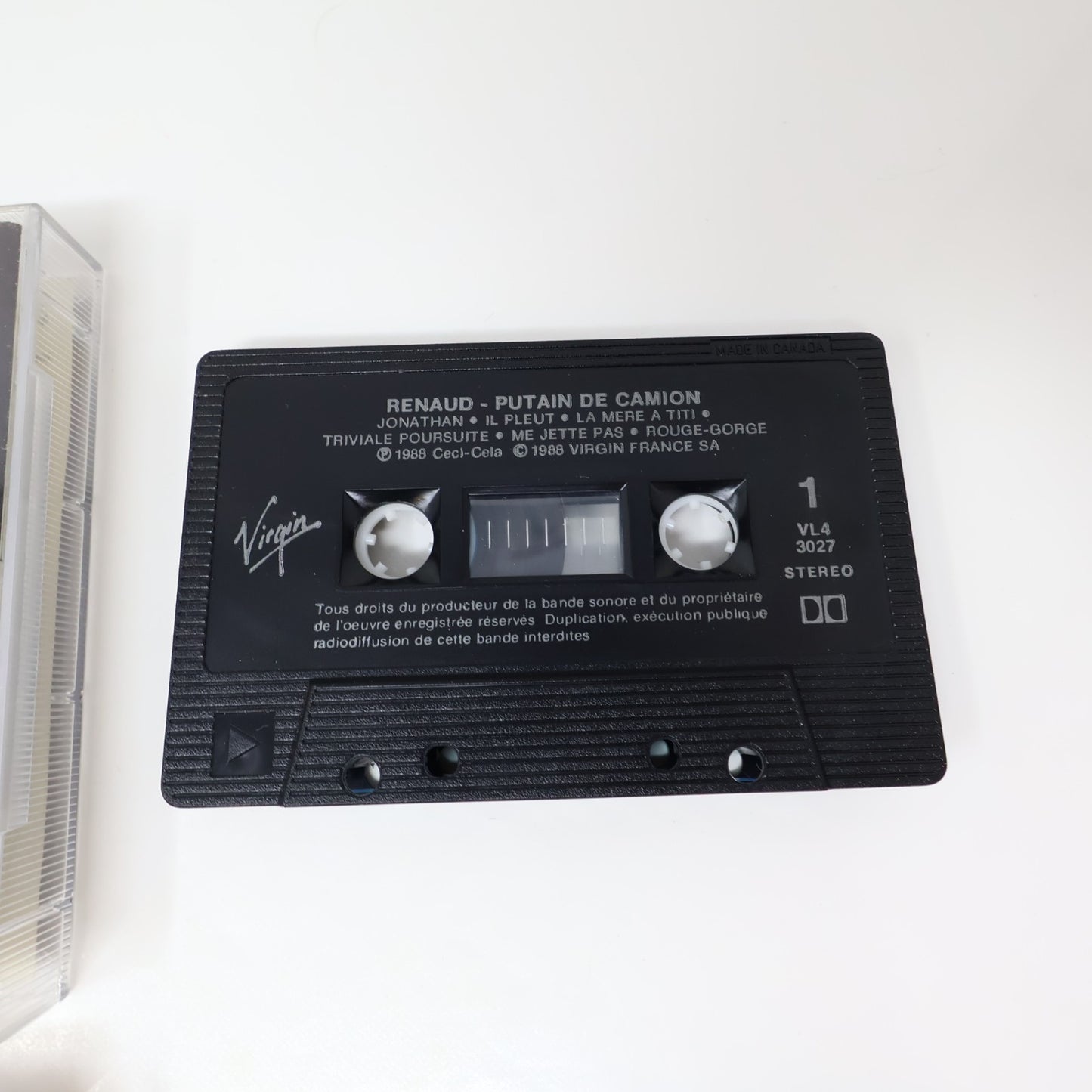 Renaud Lot 3 Cassettes Mistral Gagnant/Putain de Camion/Retour de Gérard Lambert