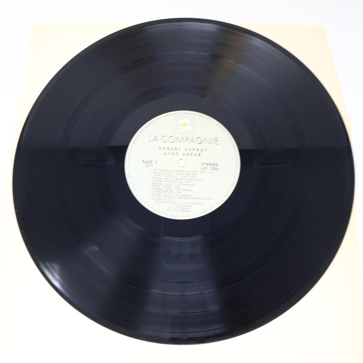 Hugues Aufray Avec Amour LP Record 1970 La Compagnie French Folk 33RPM LP 1006