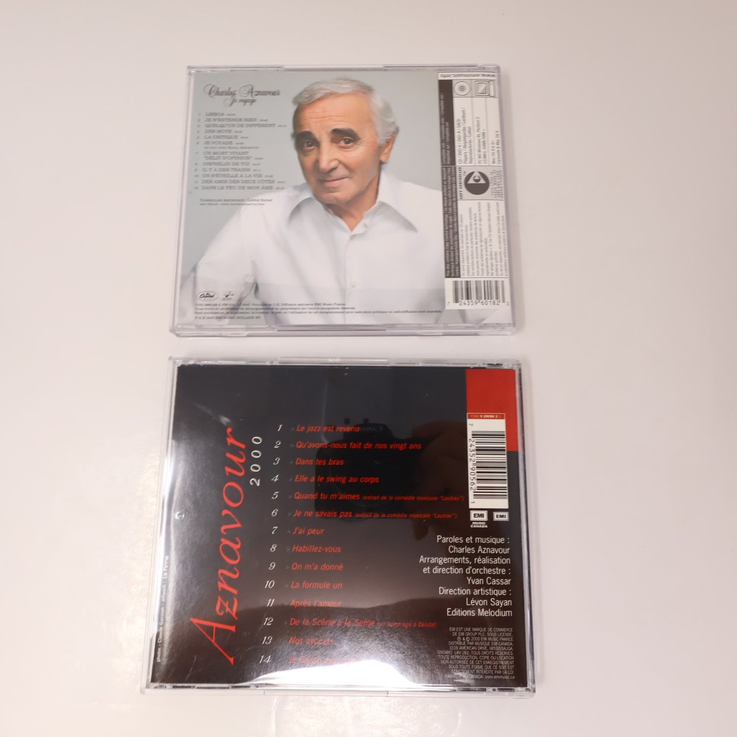 Charles Aznavour Lot 8 CD Je Voyage/Jazznavour/Encores/Plus Bleu/Grands Succès