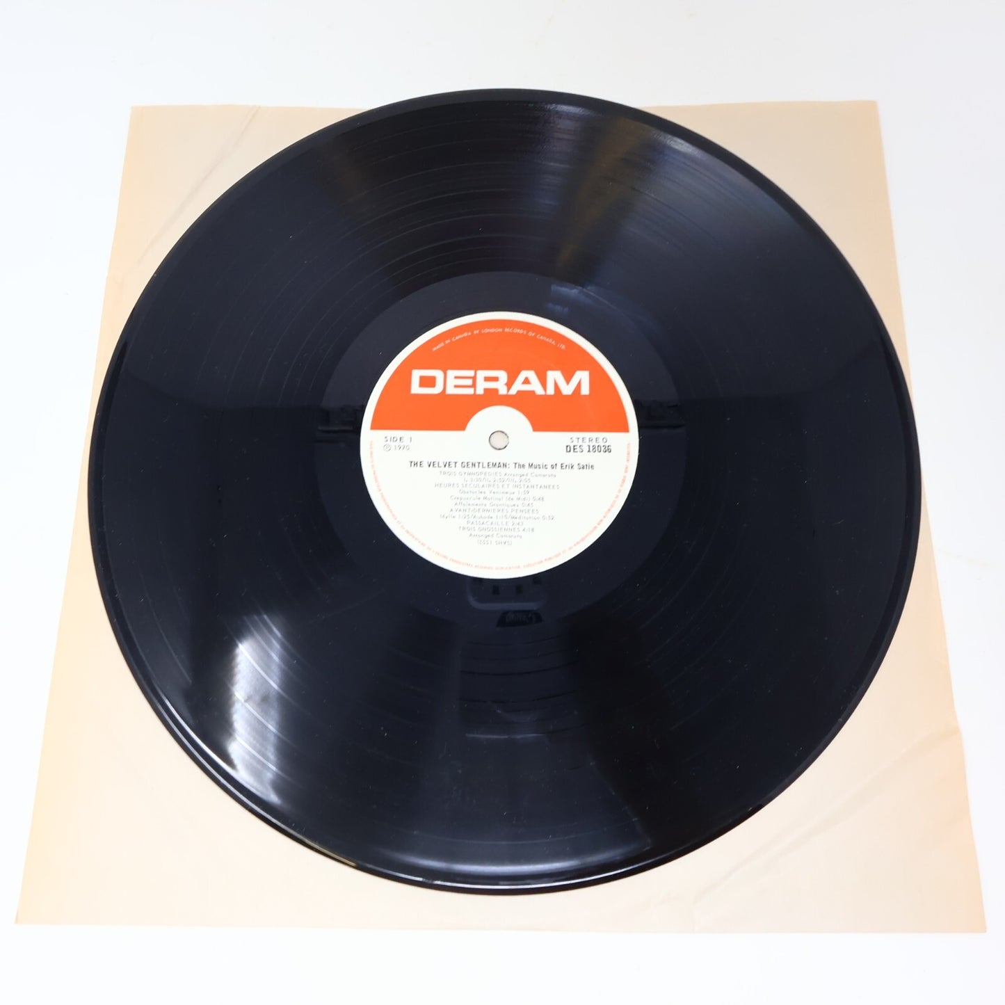 The Velvet Gentleman The Music Of Erik Satie Camarata LP Record Vinyl DES 18036