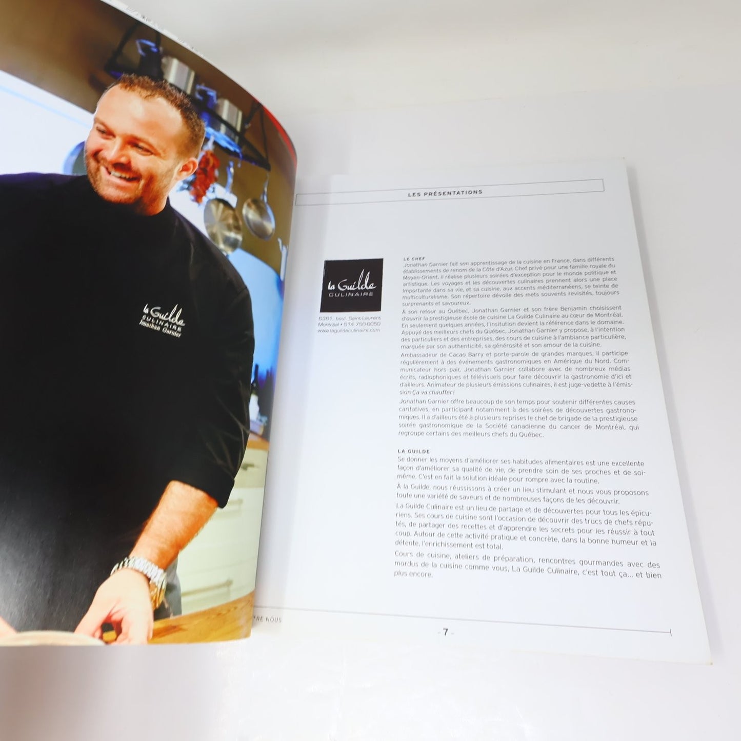 Entre Nous Jonathan Garnier 2013 SIGNÉ Livre Cuisine Recettes Français Cookbook