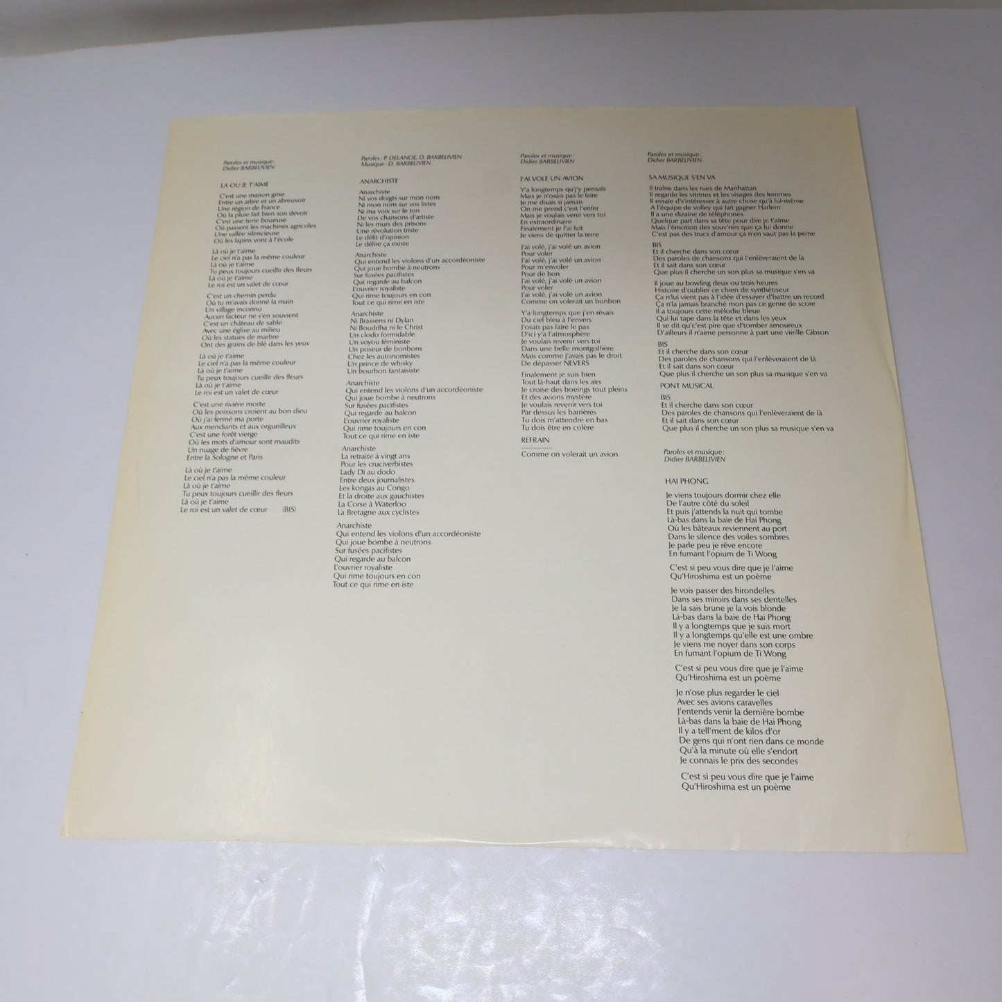 Didier Barbelivien Là où Je T'aime 12" Record 1985 Kébec-Disc French Pop KD-636