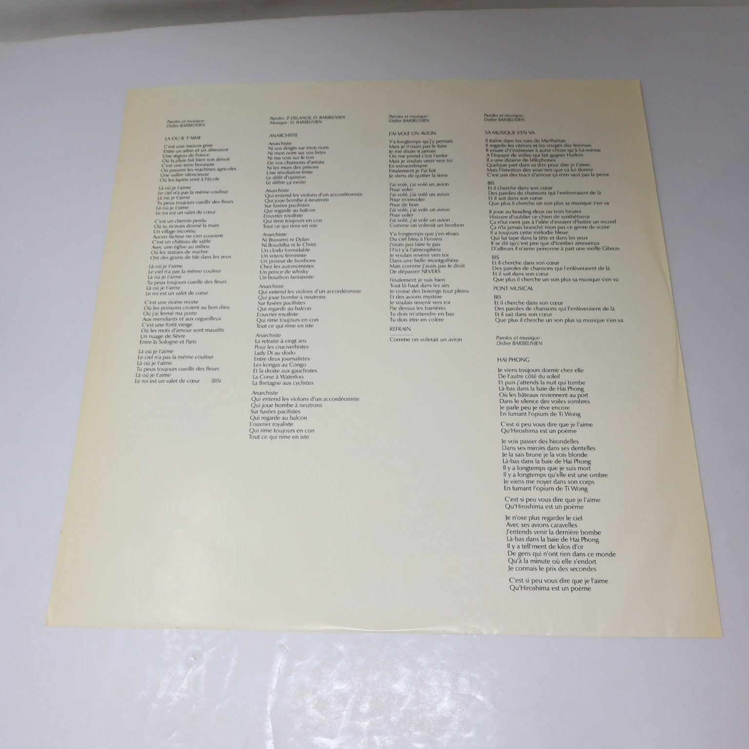 Didier Barbelivien Là où Je T'aime 12" Record 1985 Kébec-Disc French Pop KD-636