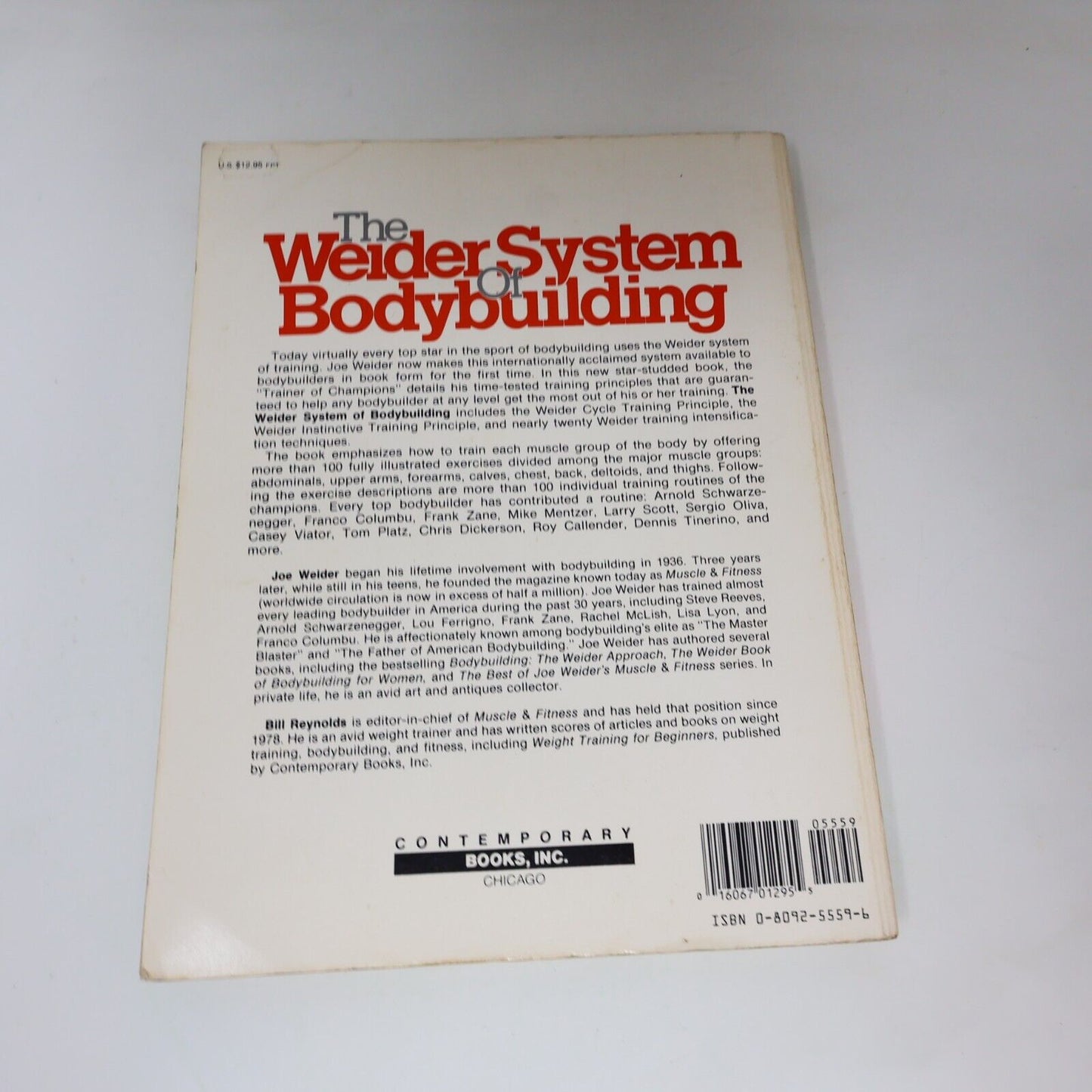 1983 The Weider System of Bodybuilding by Joe Weider Bill Reynolds Paperback PB