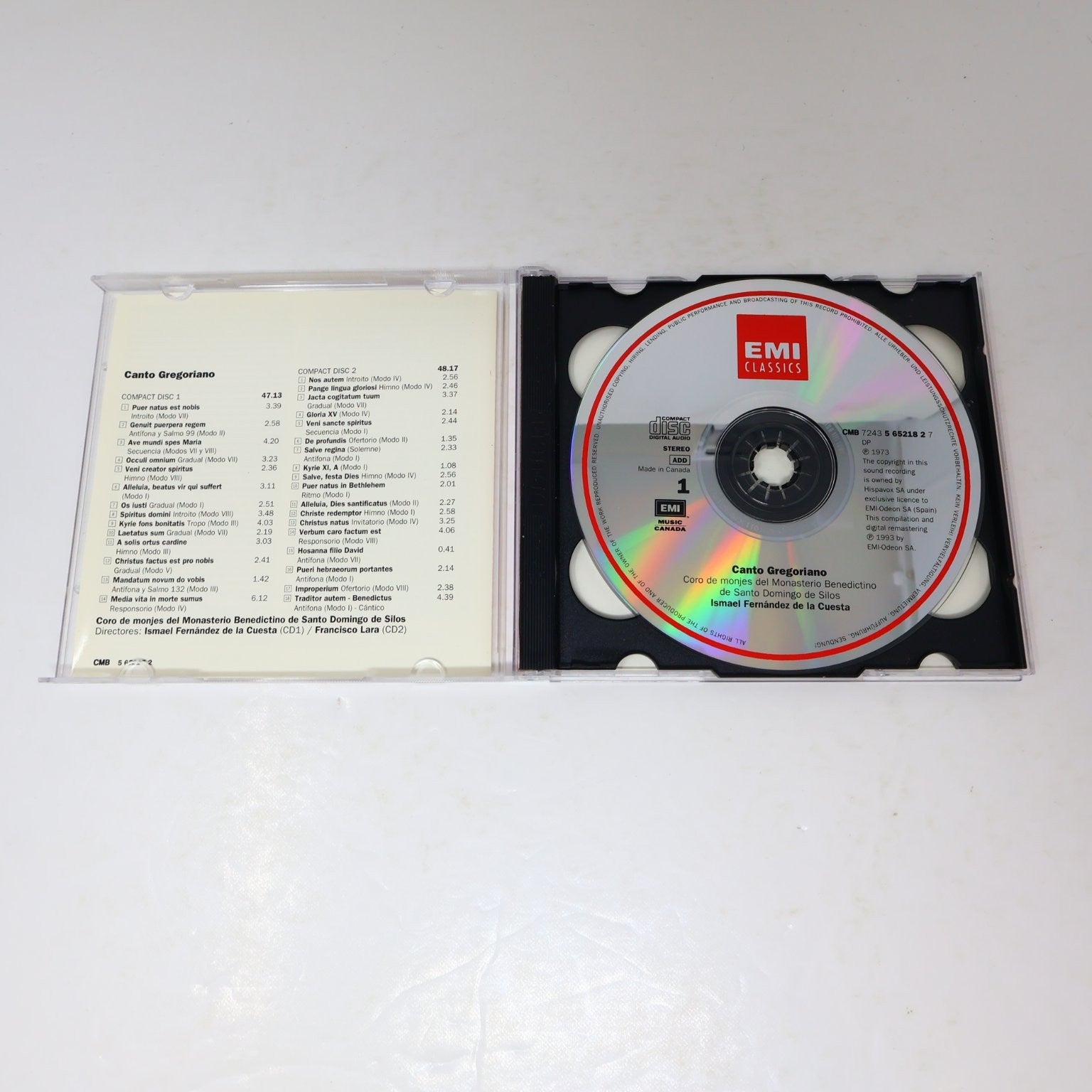Coro de Monjes - Canto Gregoriano 2 CD 1994 Remastered Classical EMI Classics