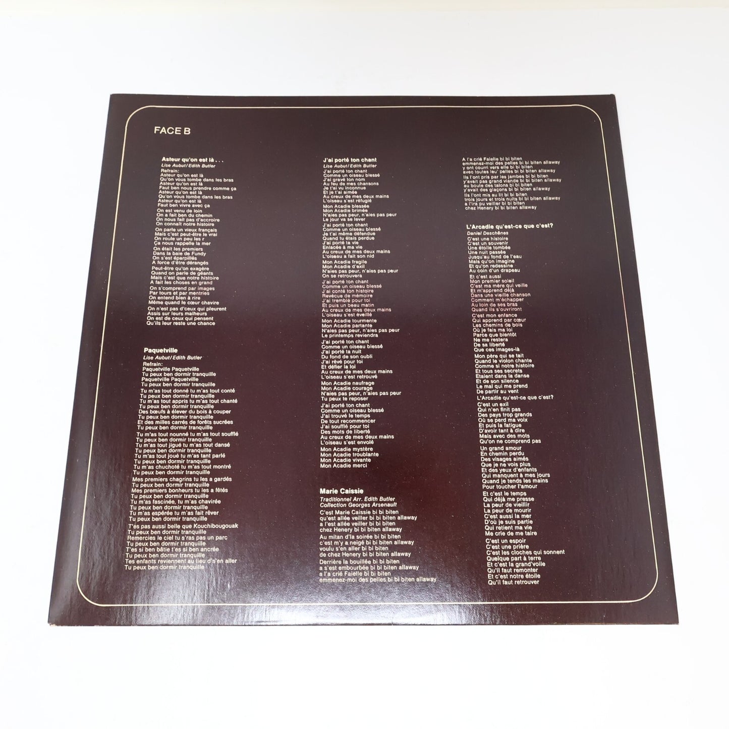 Edith Butler Lot 2 Disques LP Record Vinyl L'Espoir/Asteur Qu'on est Là....